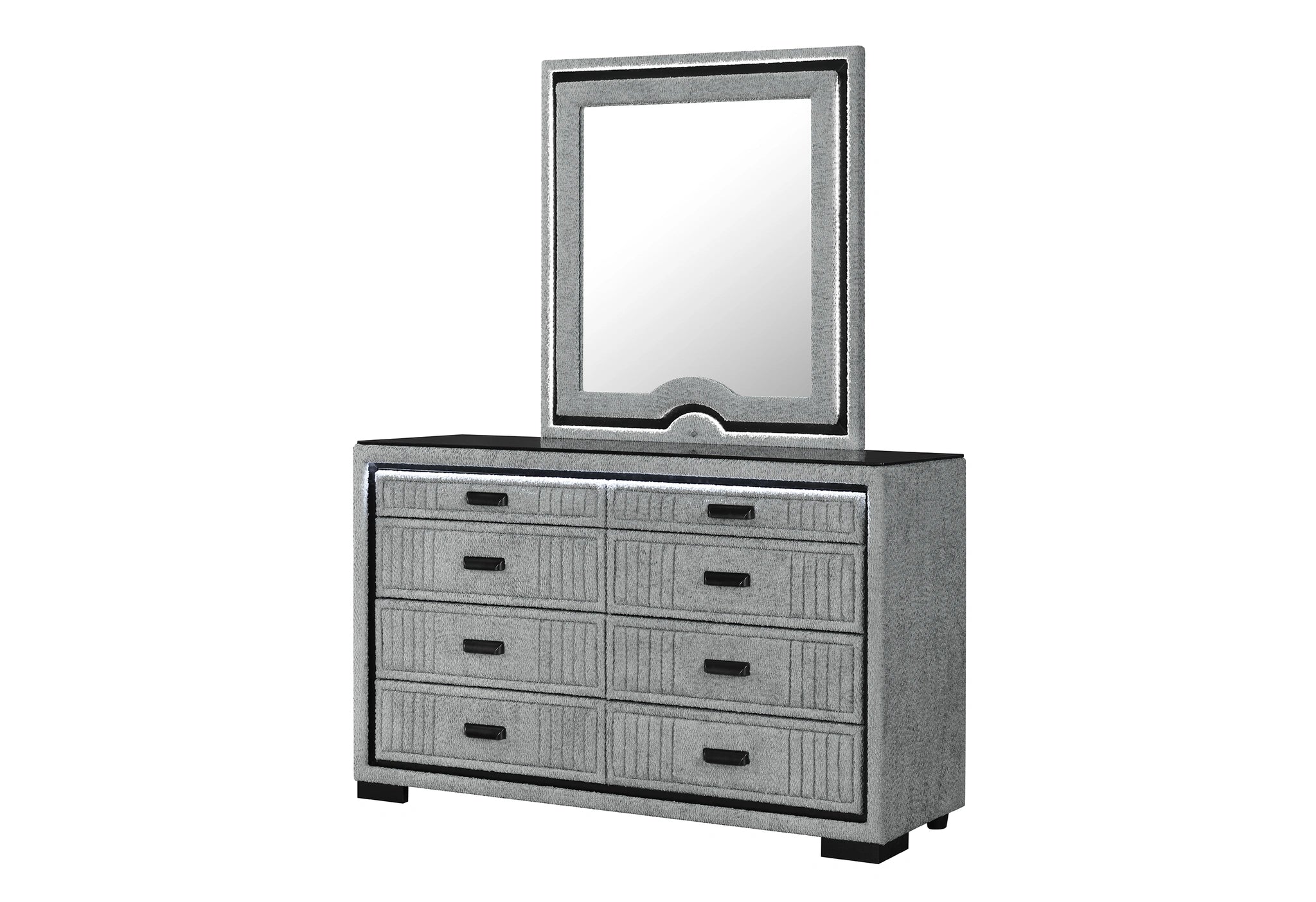 Isabella Grey Mirror with LED