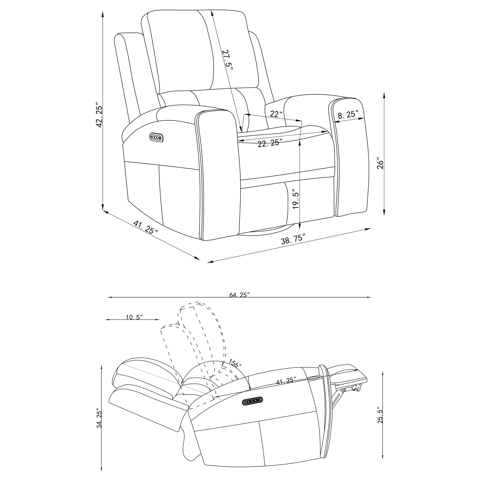 Brickston Triple Power Reclining Sofa Set