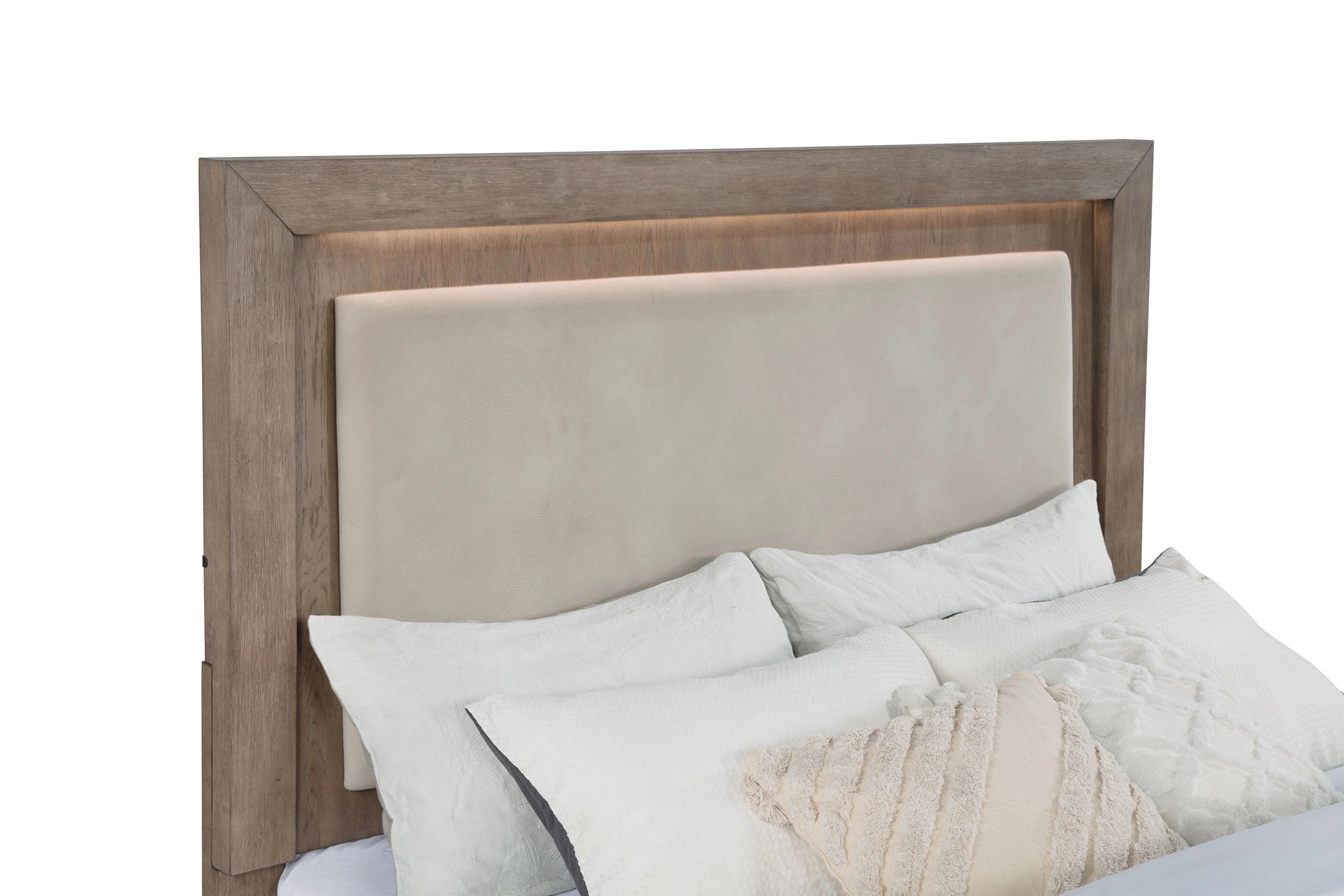 Kenora Panel Platform Storage Bed with LED Lighting