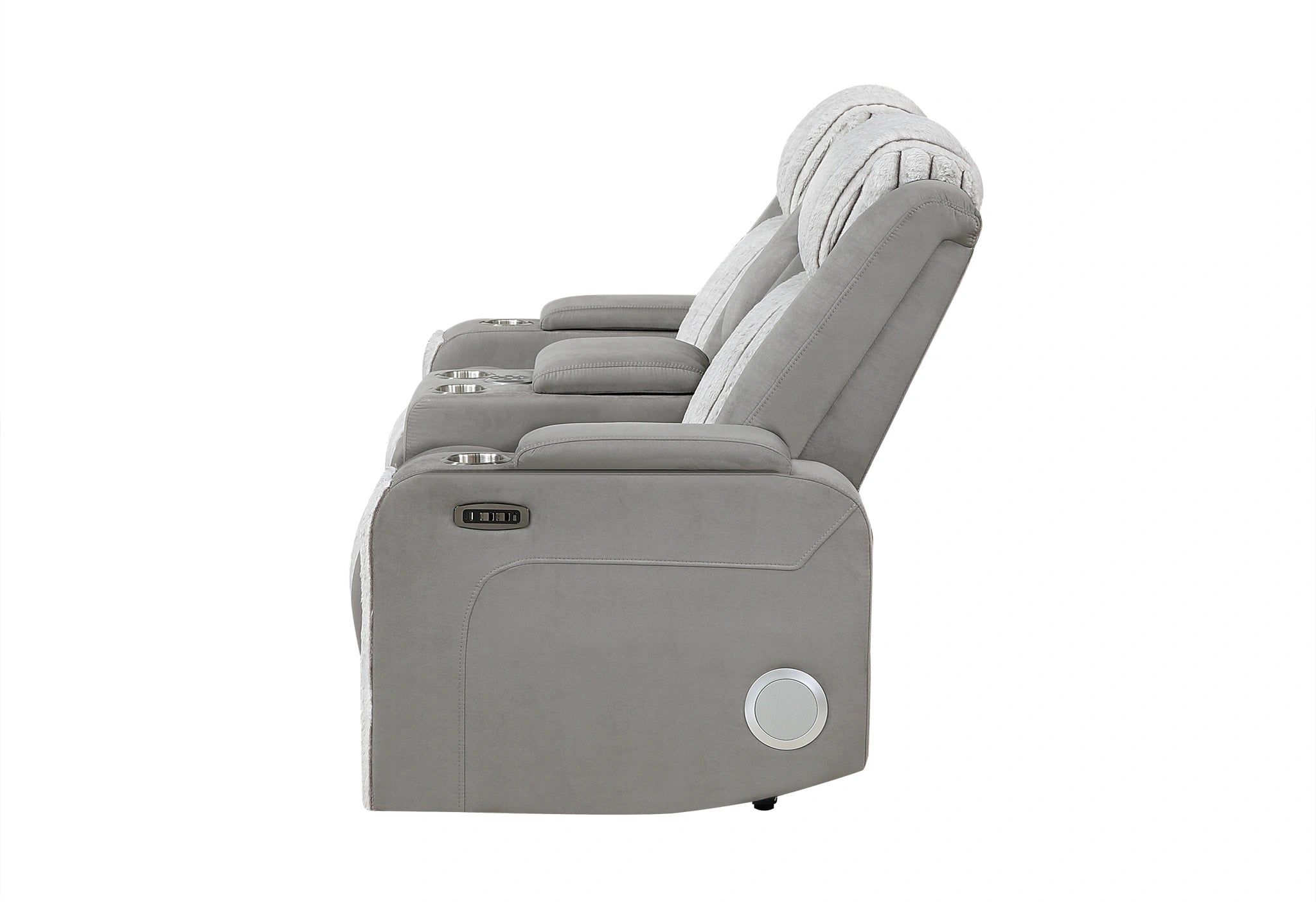 U8000 Pwr Console Rec Loveseat with PHR, LED and Speaker