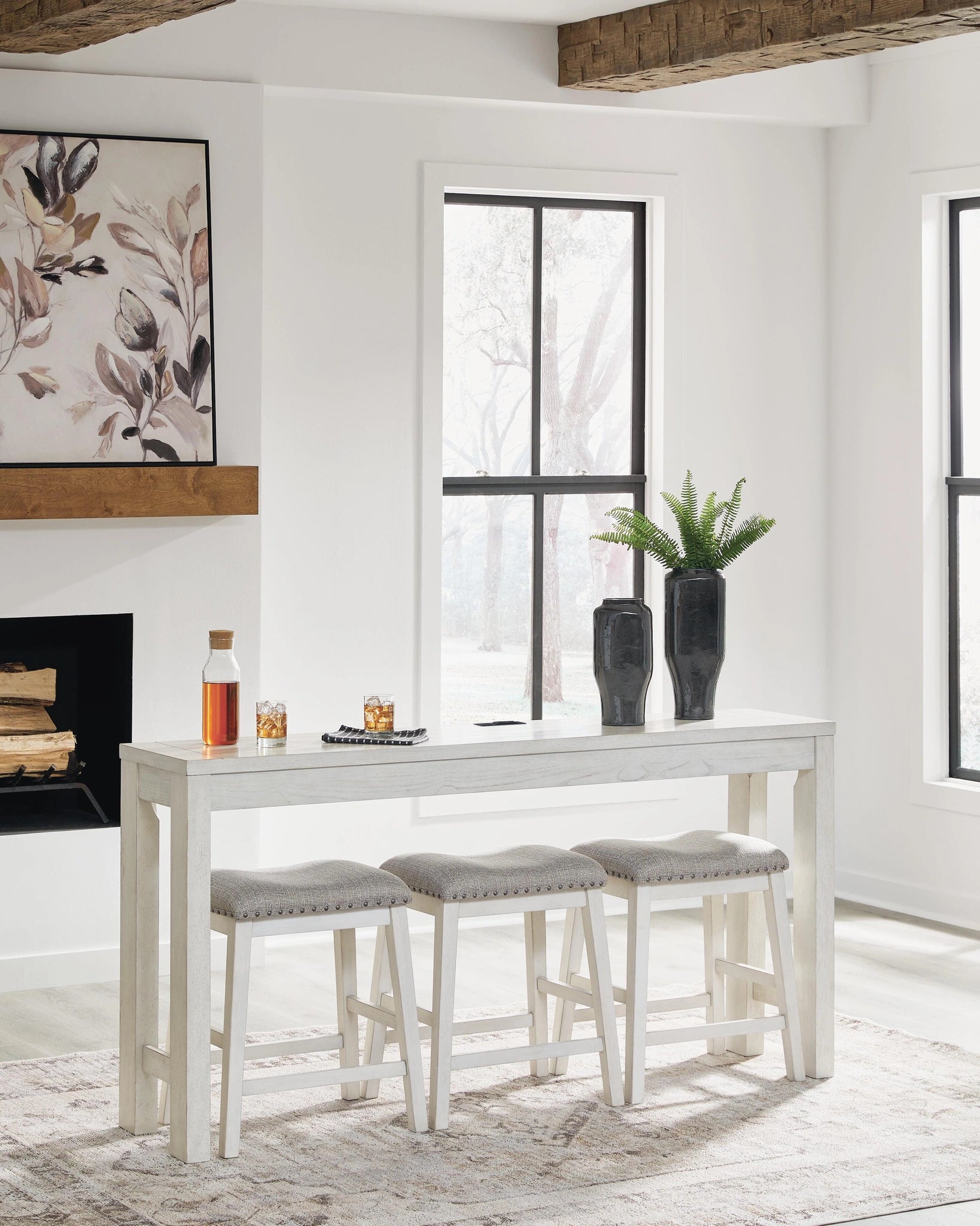 Robbinsdale Counter Height Dining Table and 3 Barstools Set