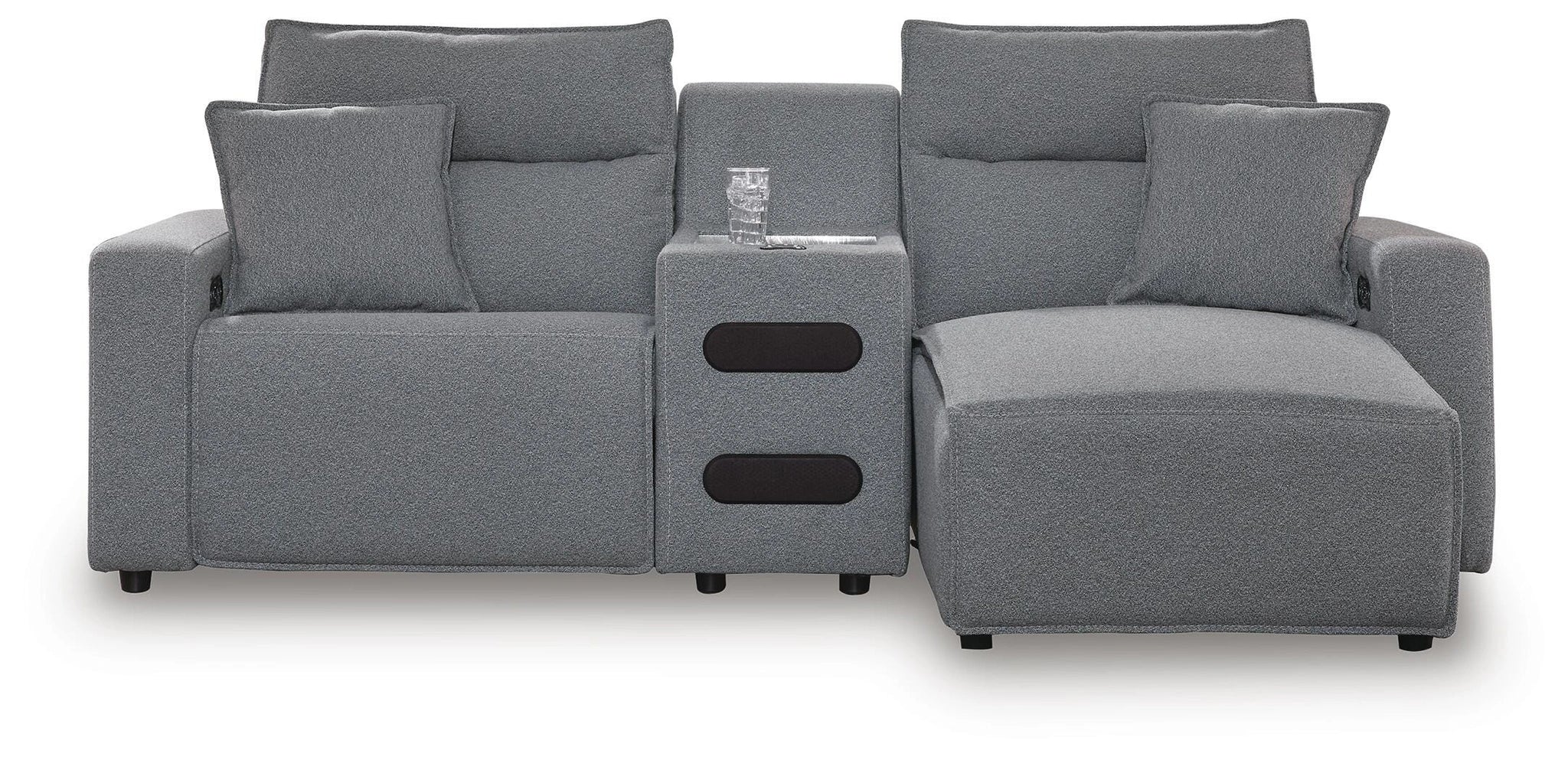 Modmax II Power Reclining Sectional with Chaise and Audio Console