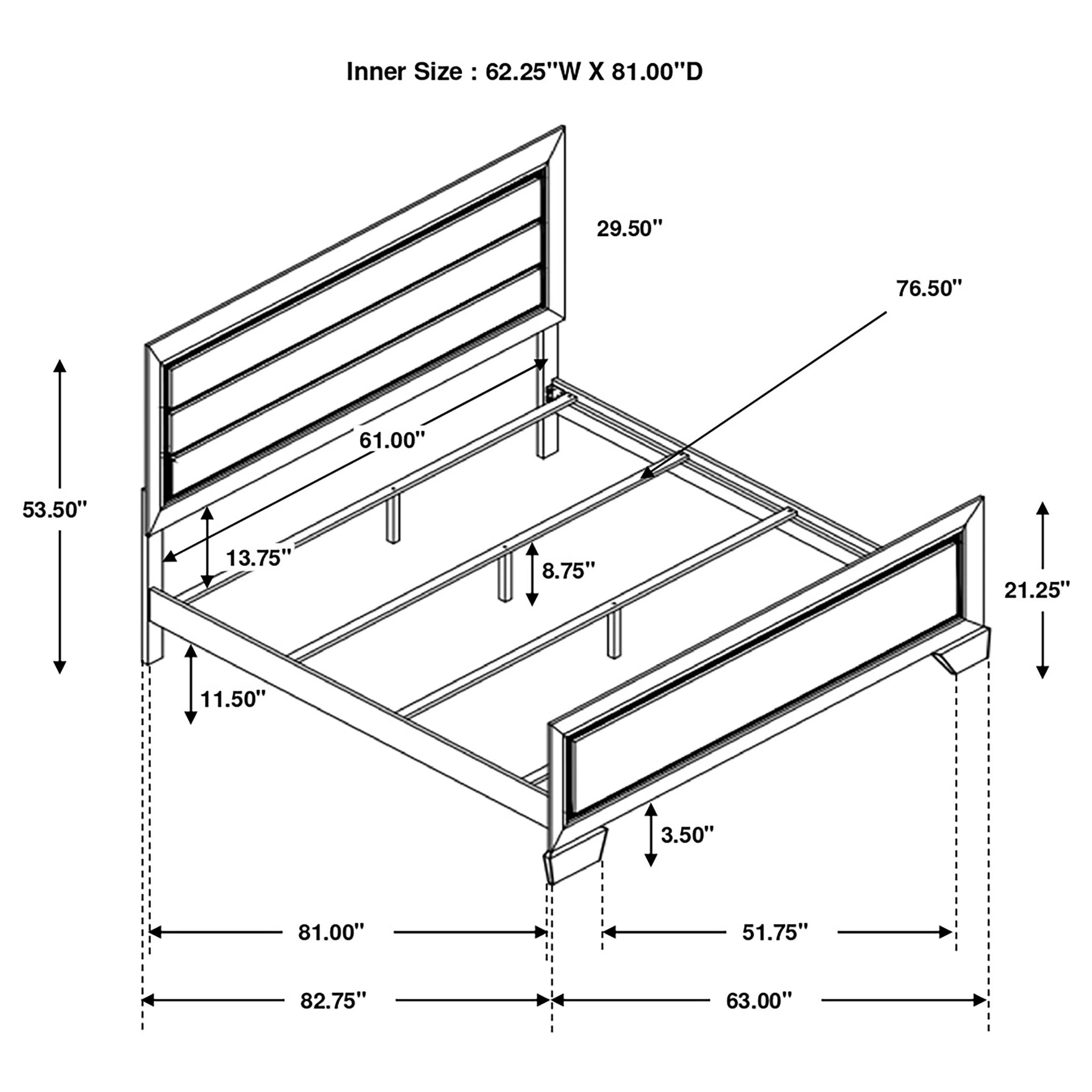 Kauffman Panel Bed
