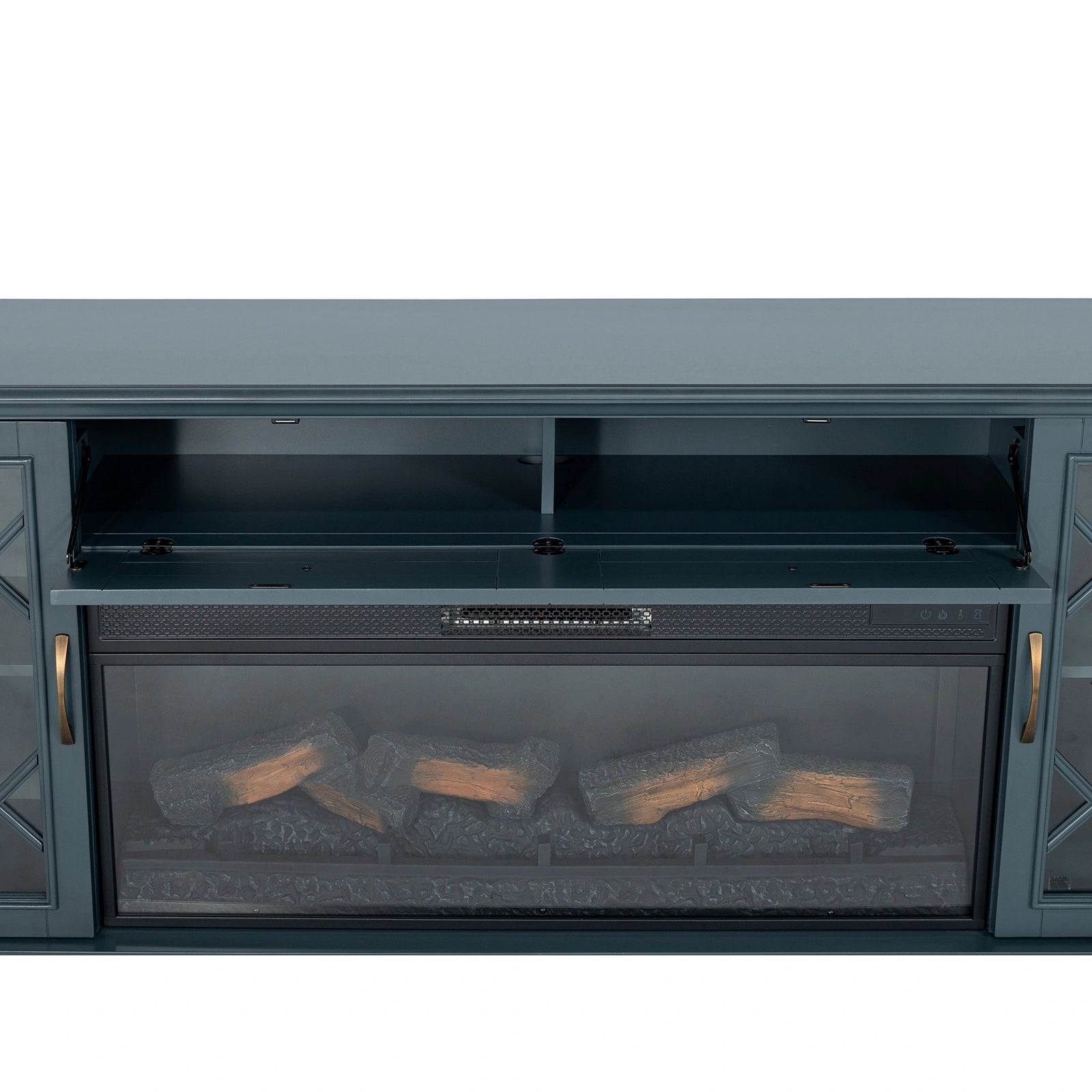 Fidel 74'' TV Console w/ Electric Fireplace