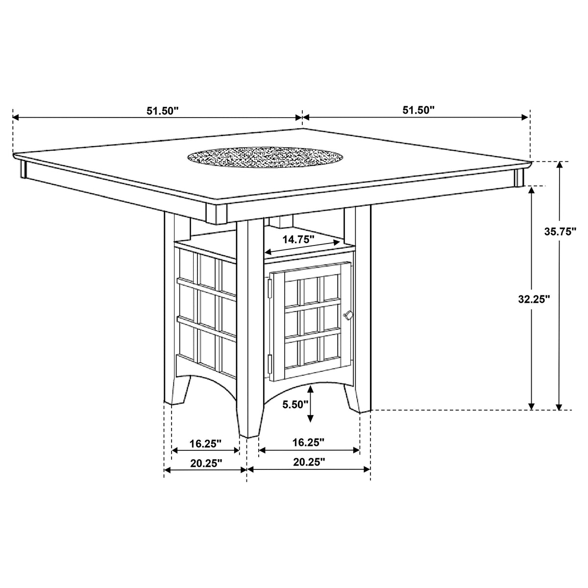 Gabriel Counter Height Dining Set