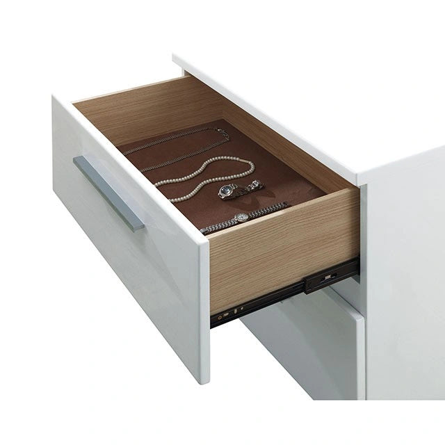 CLEMENTINE Glossy White E.King, Full,& Queen Bed