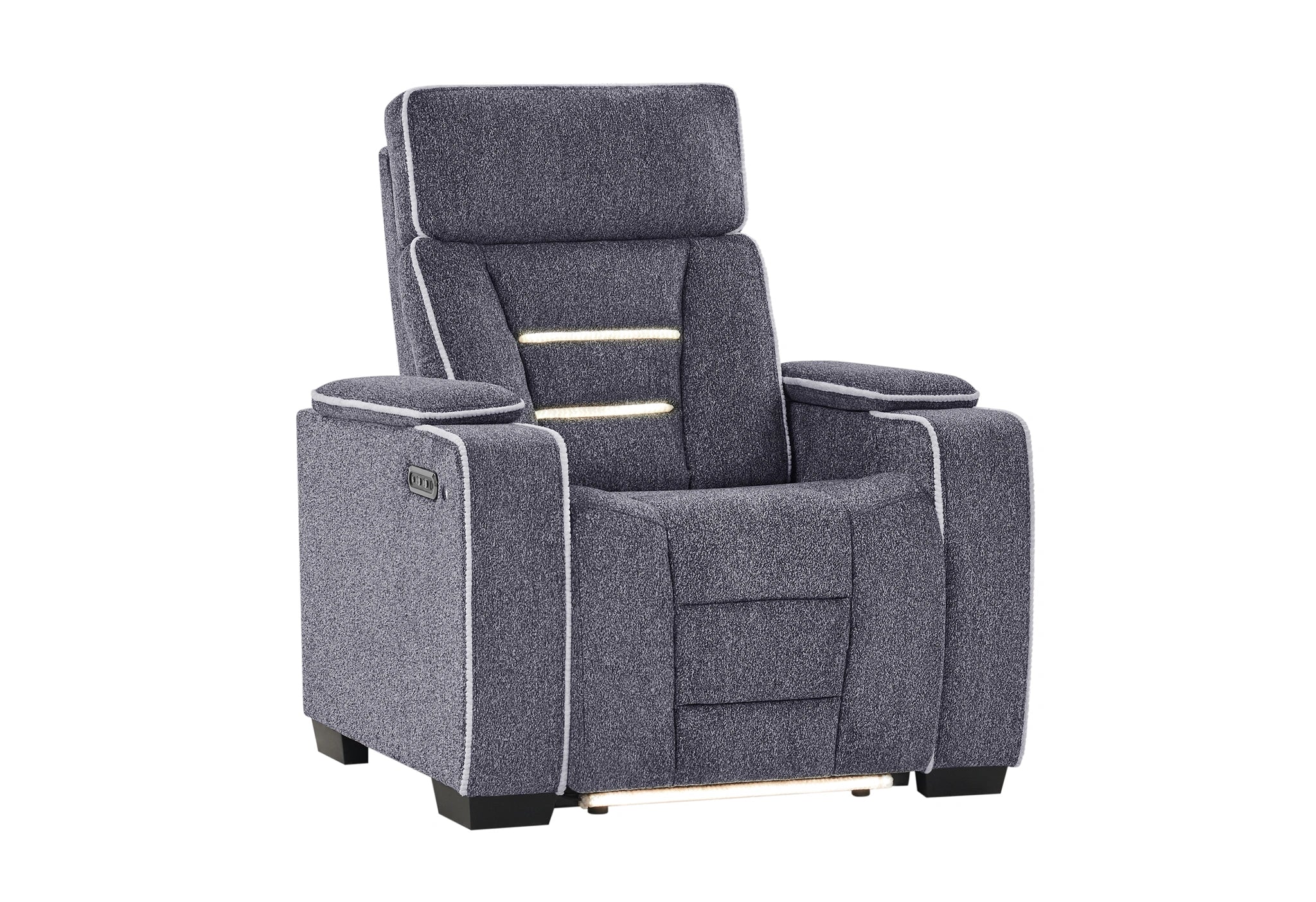 U1895 Grey P2 Recliner with IS and LED