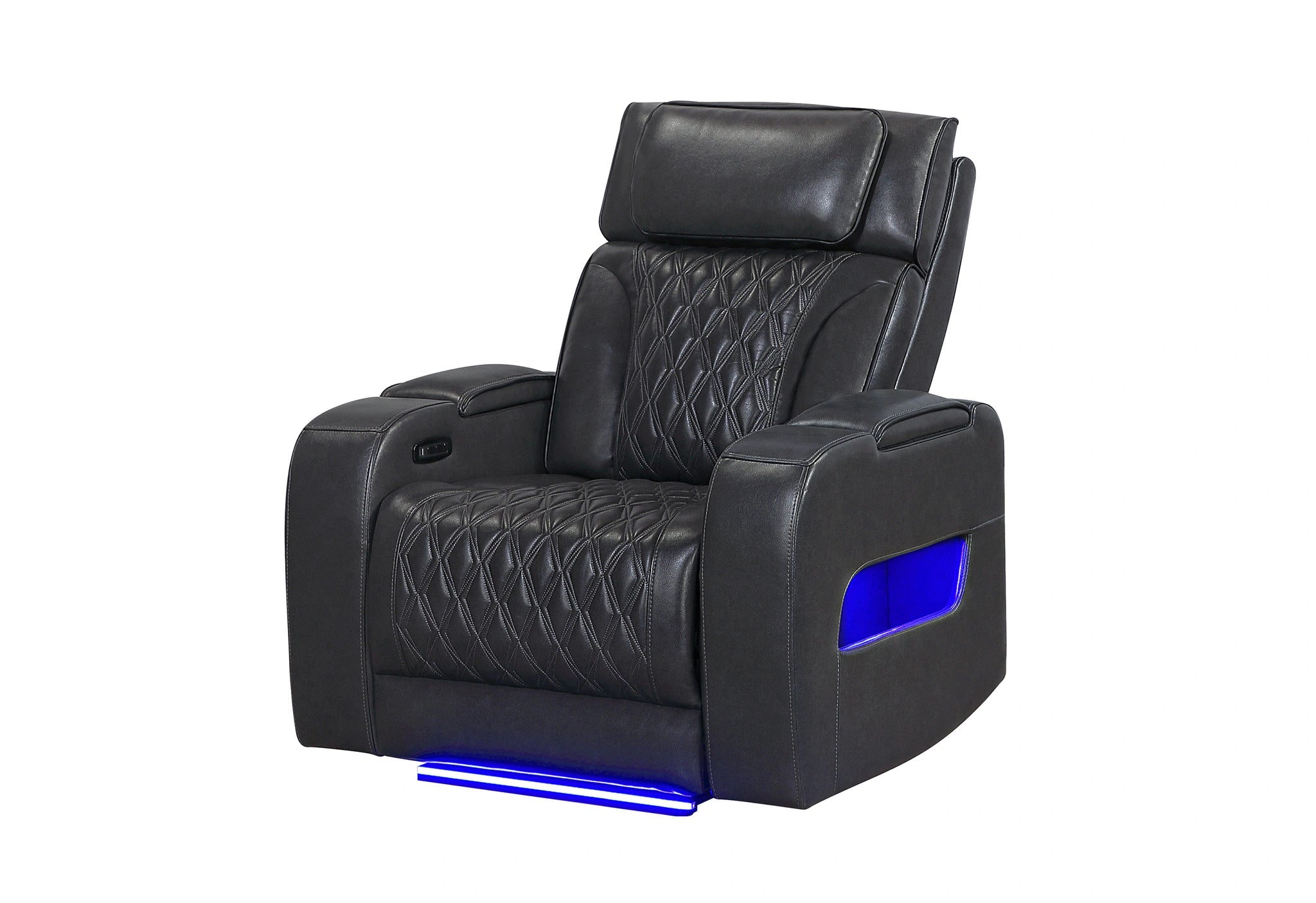 U8611 Blanche Power Recliner with Power Headrest and LED