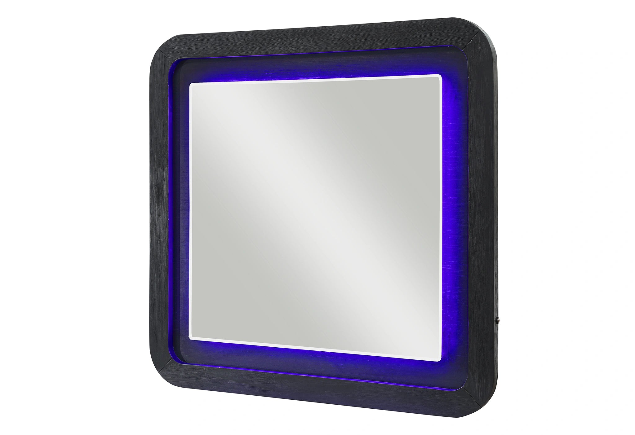 Beckett Wht/Blk Mirror W/ LED