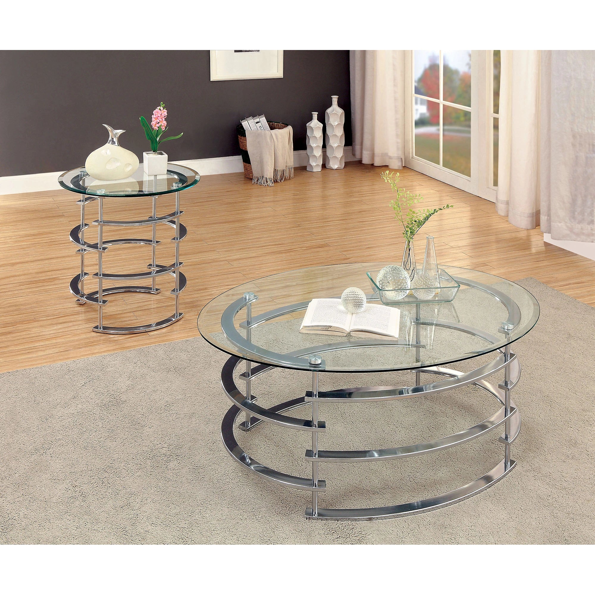 Clonmel End Table, Chrome