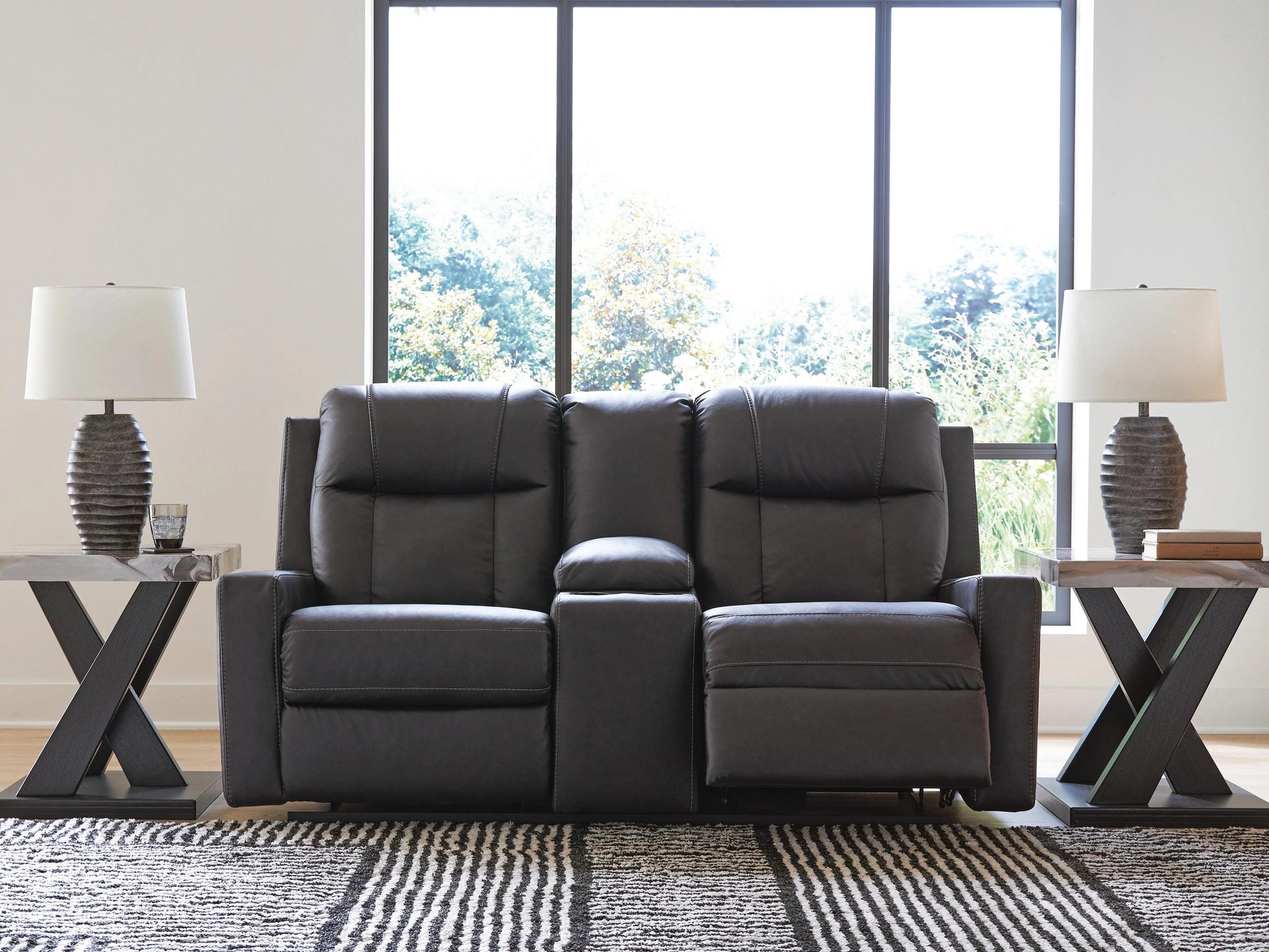 Mackmenville Reclining Loveseat with Console