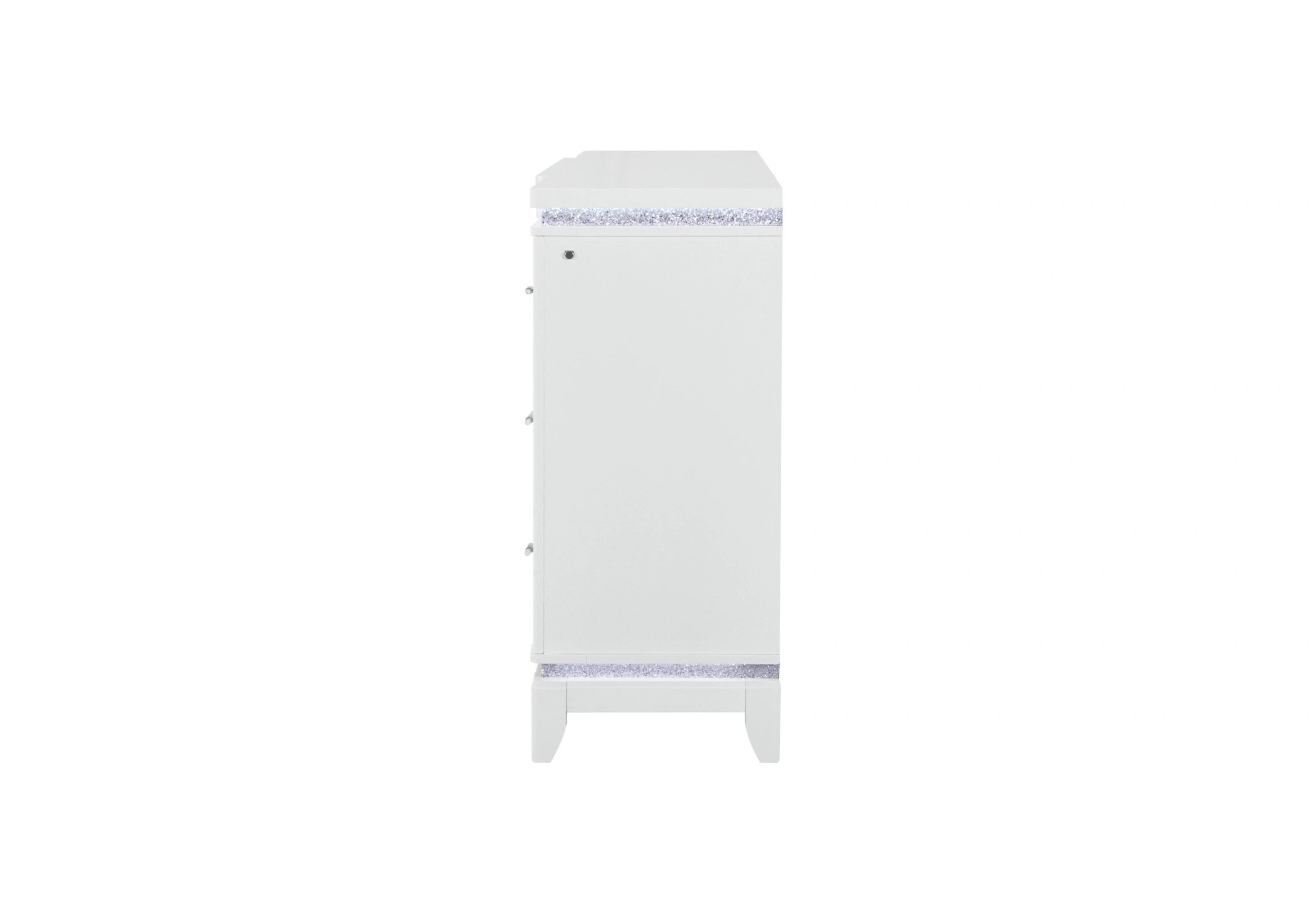 Alina White Dresser with LED