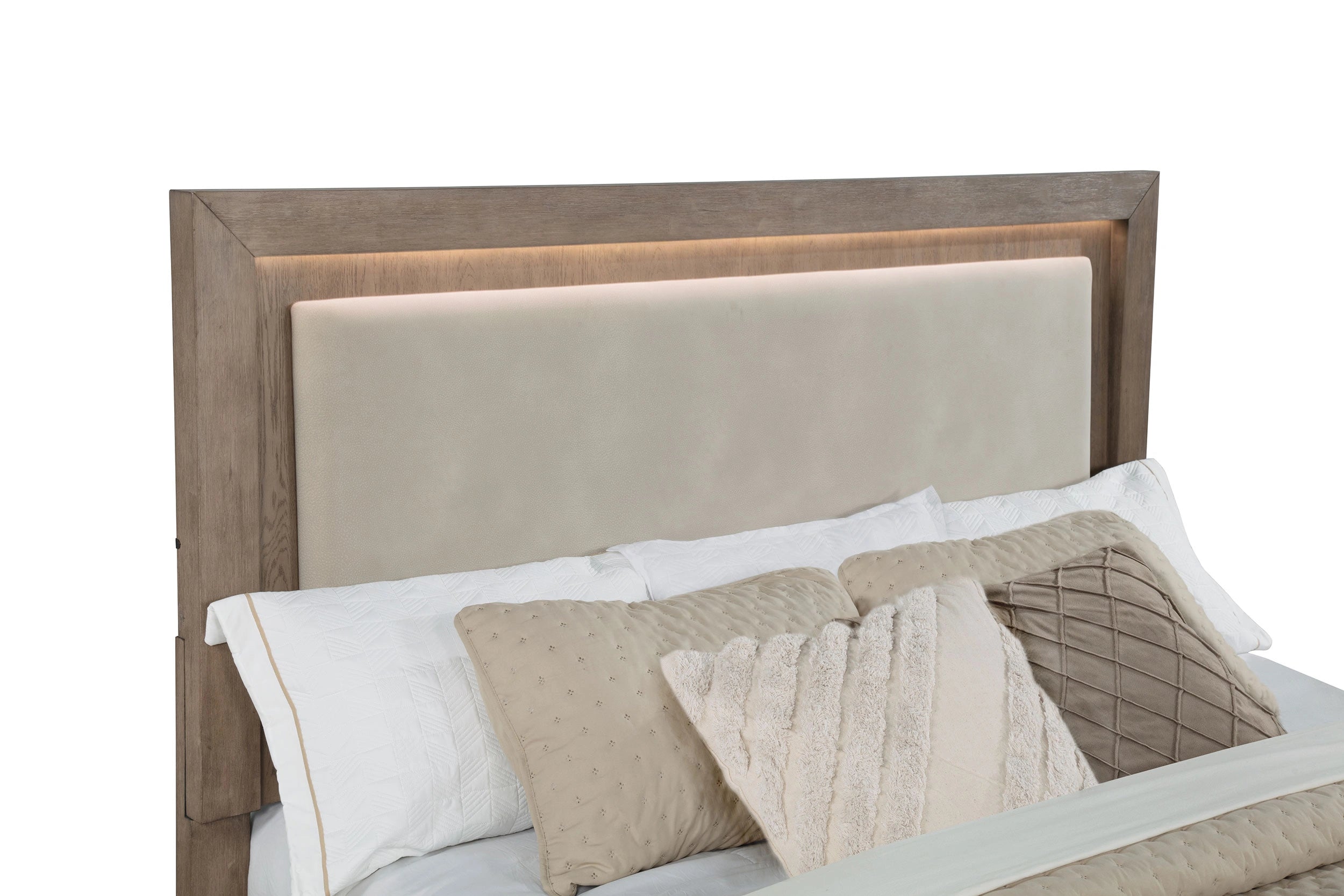 Kenora Panel Platform Storage Bed with LED Lighting