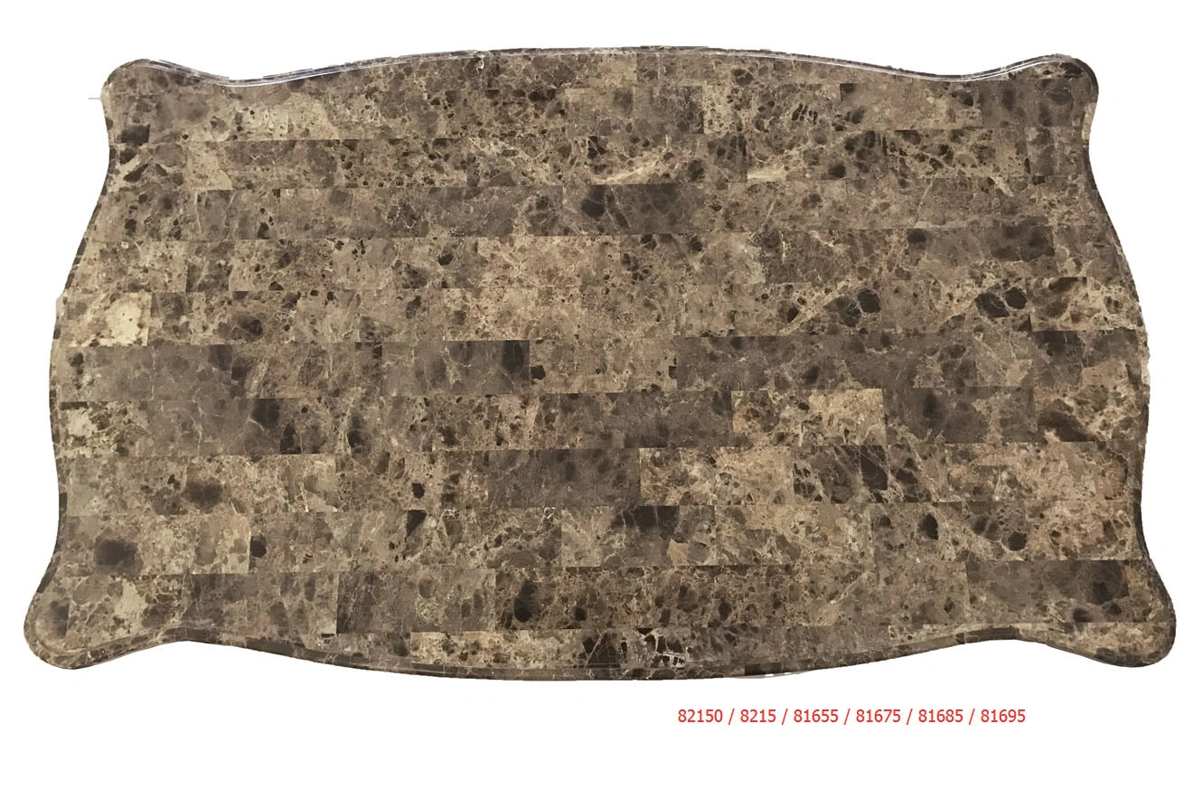 Devayne Marble & Dark Walnut Coffee Table