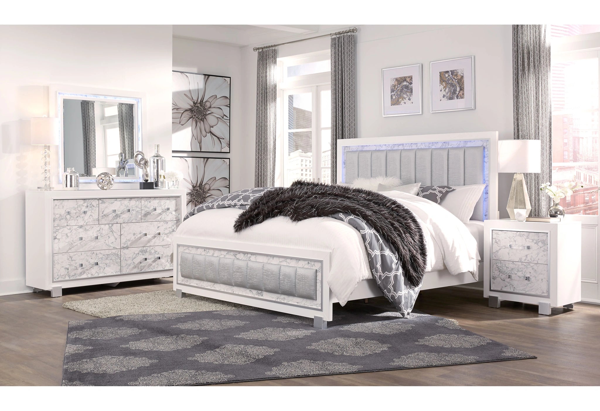 Santorini White Mirror