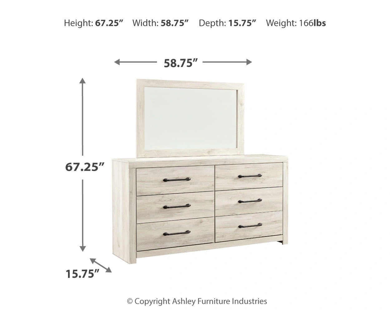 Cambeck Dresser and Mirror