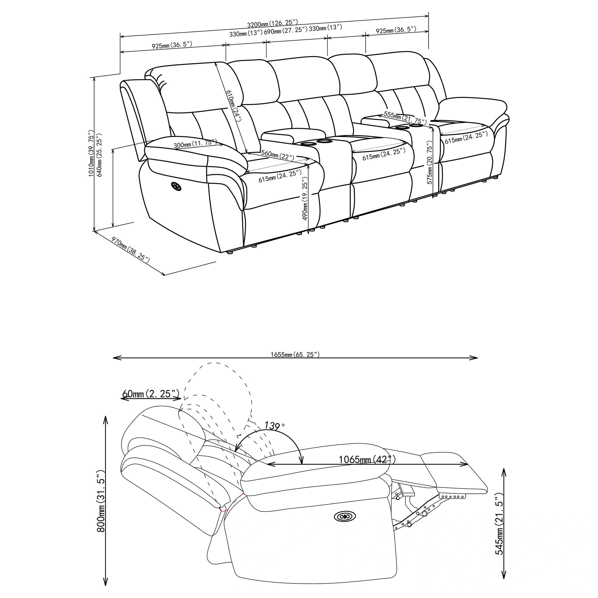 Bahrain Power Home Theater Seating
