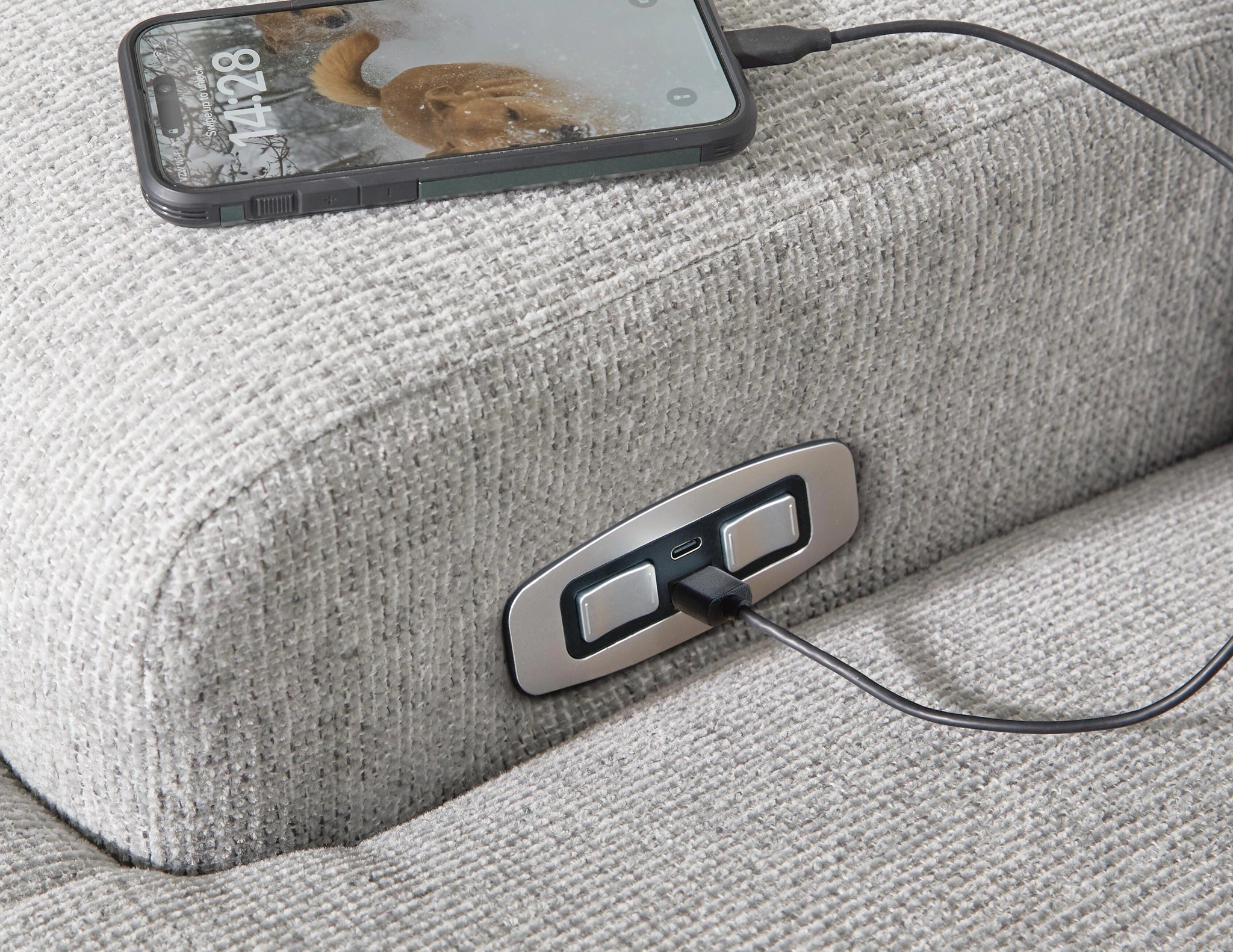 Acklen Place Power Reclining Sectional with Storage Console