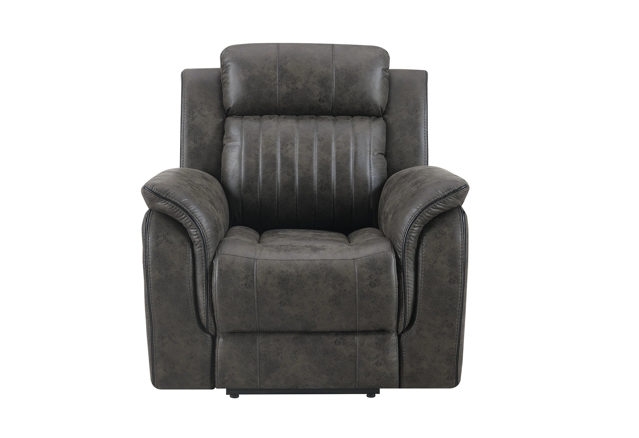 U8517 Grey Reclining Sofa/Console Reclining Loveseat