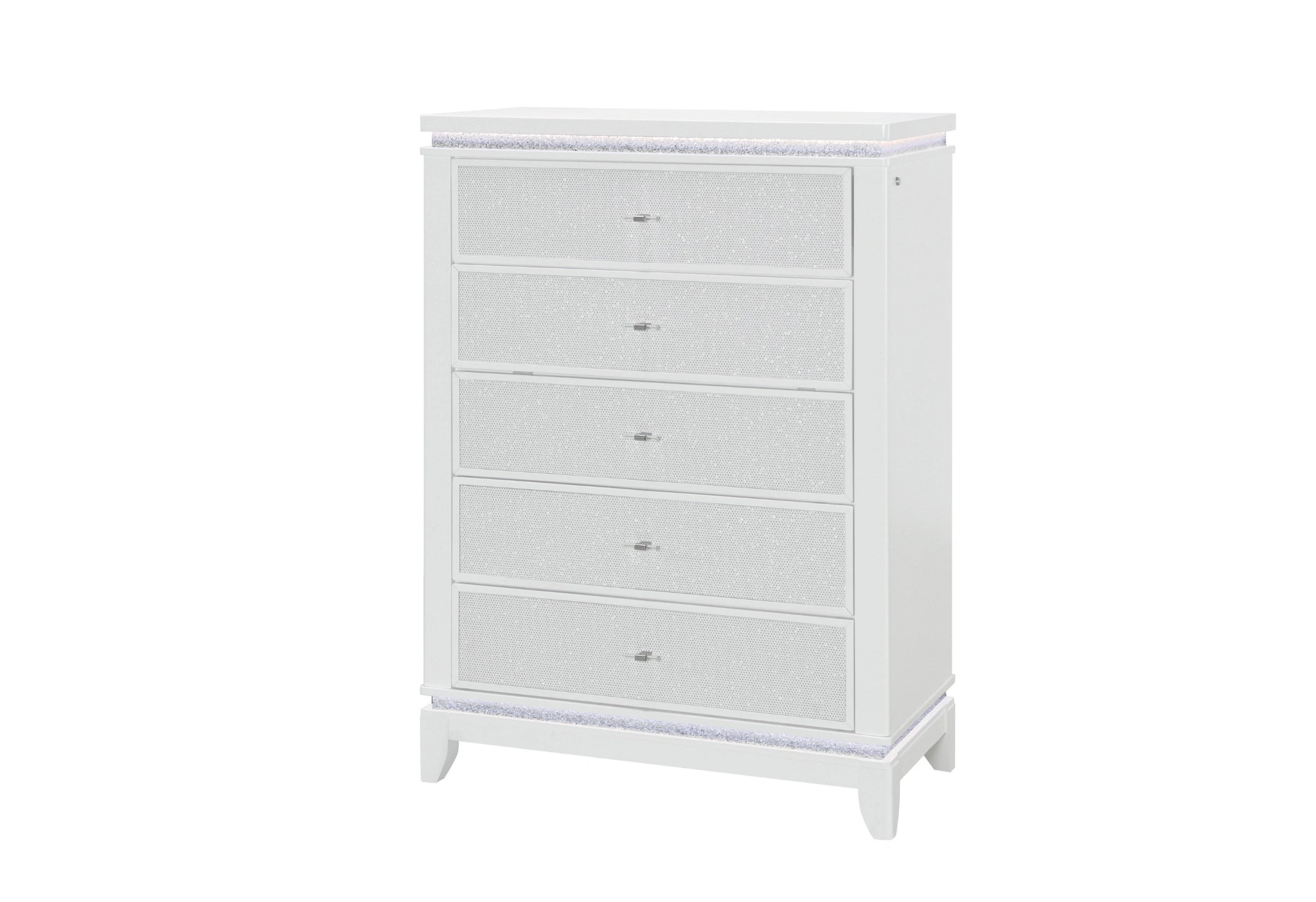 Alina White Chest with LED