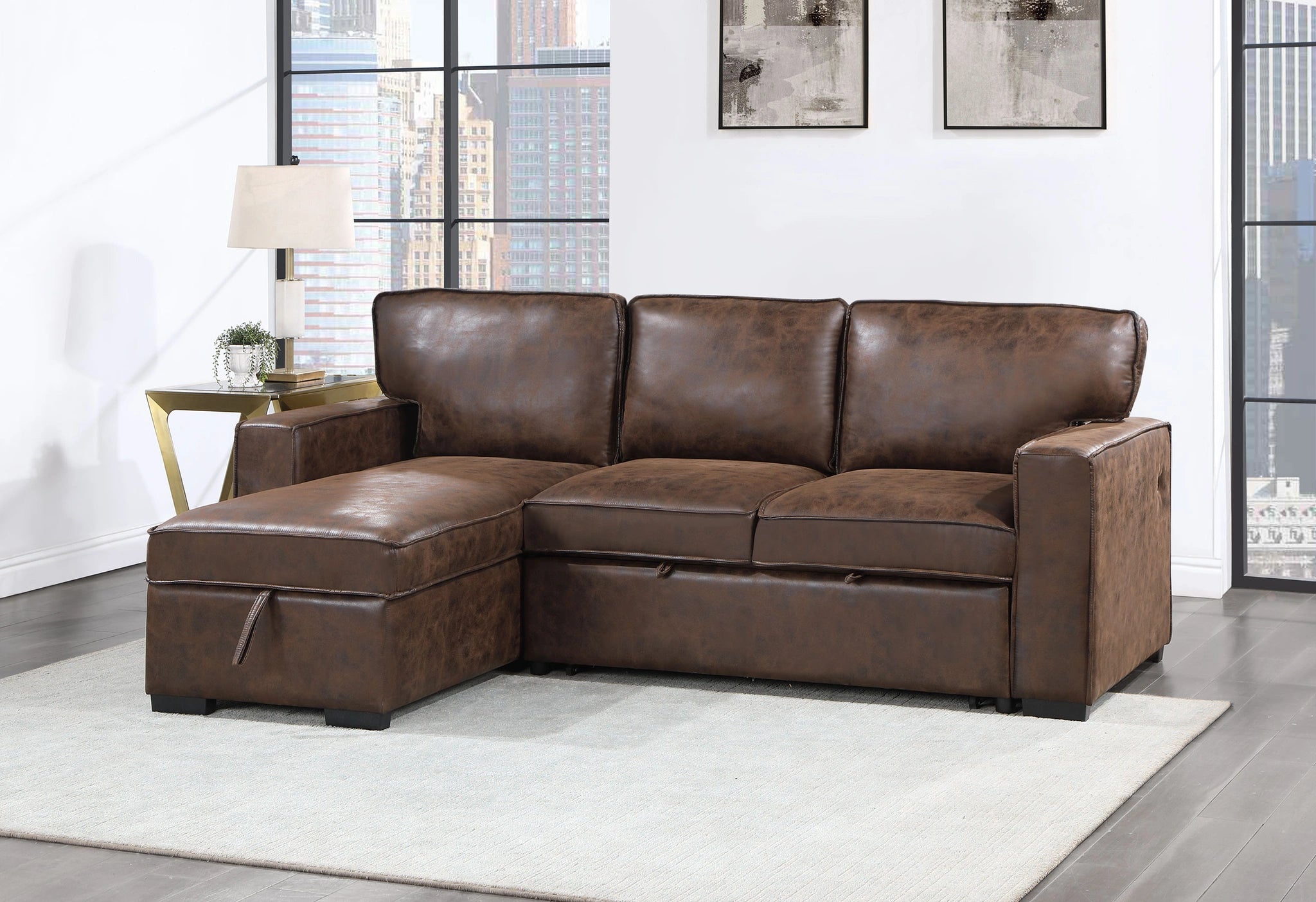 U0203 Reversible Pull Out Sofa Bed