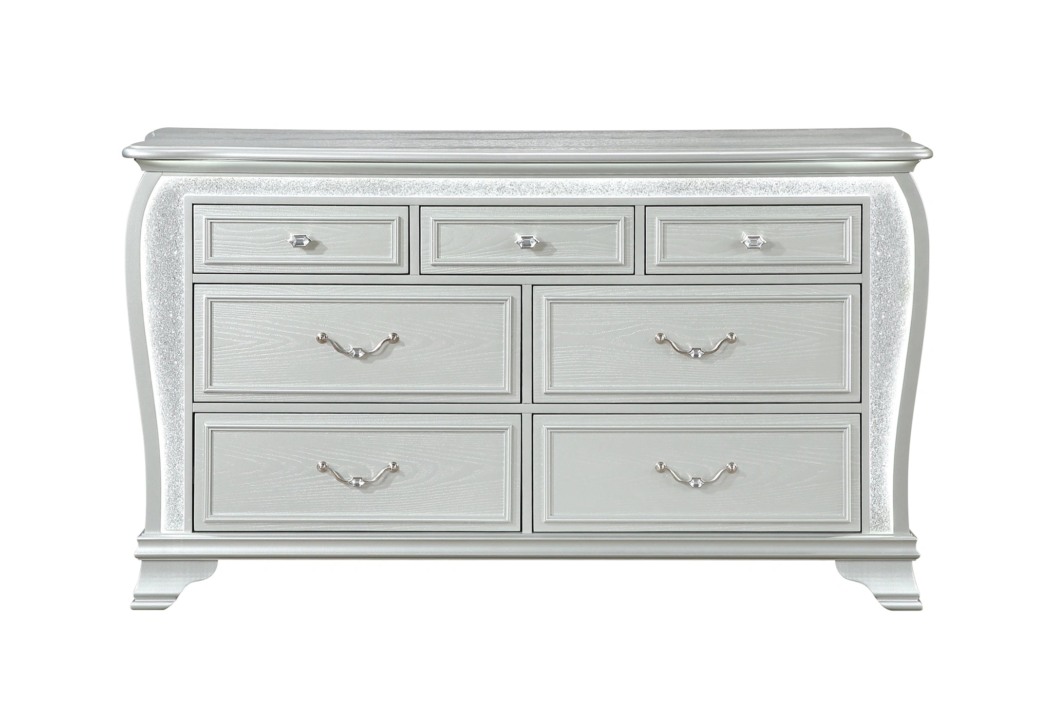 Aria Silver Dresser with LED