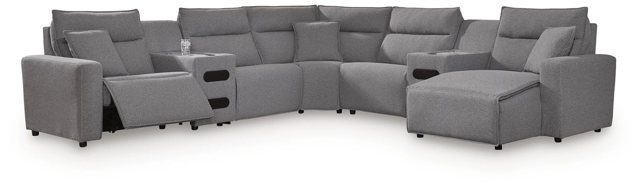 Modmax II Power Reclining Sectional with Chaise and Audio Consoles