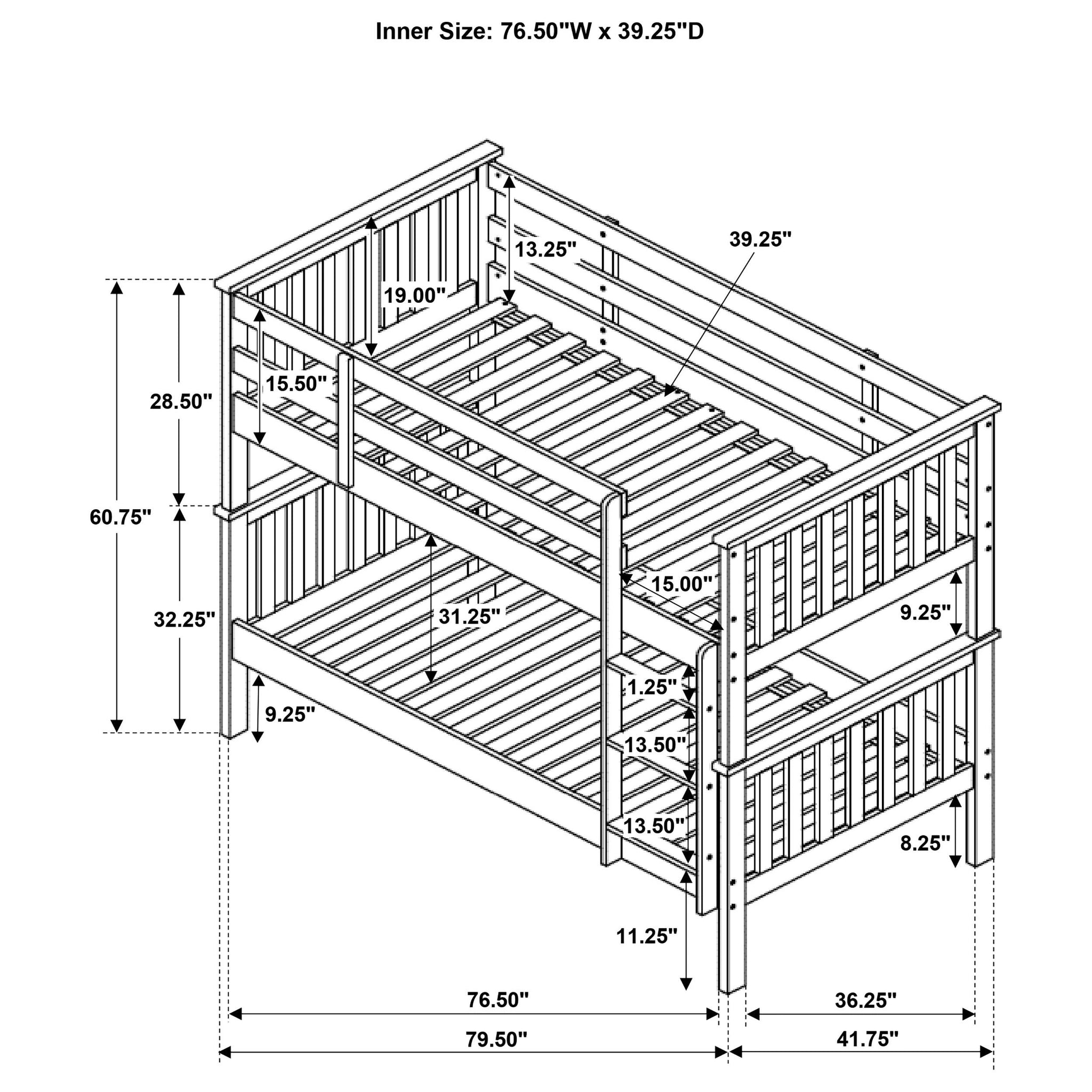 Chapman Bunk Bed with Mattress