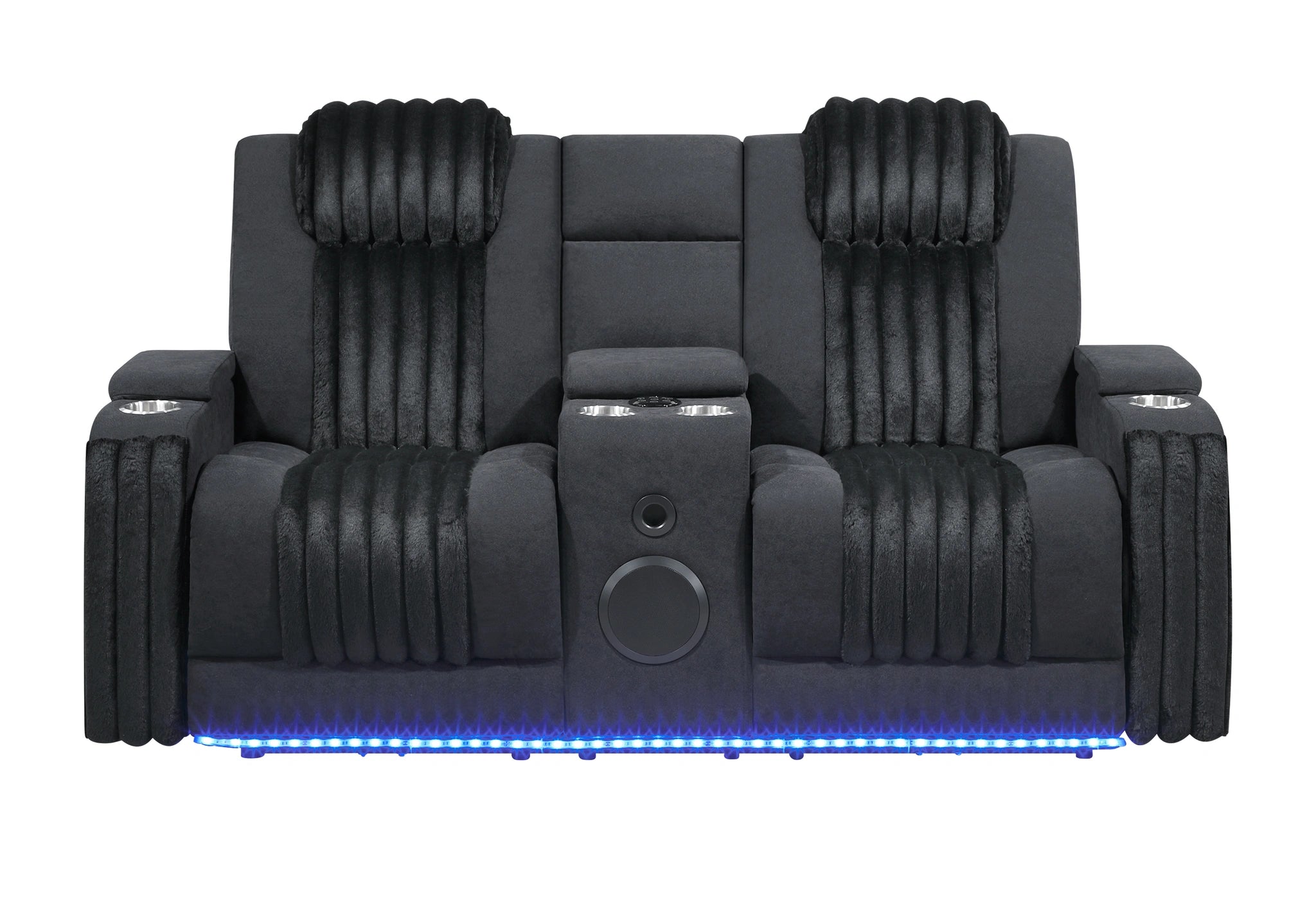 U8000 Pwr Console Rec Loveseat with PHR, LED and Speaker