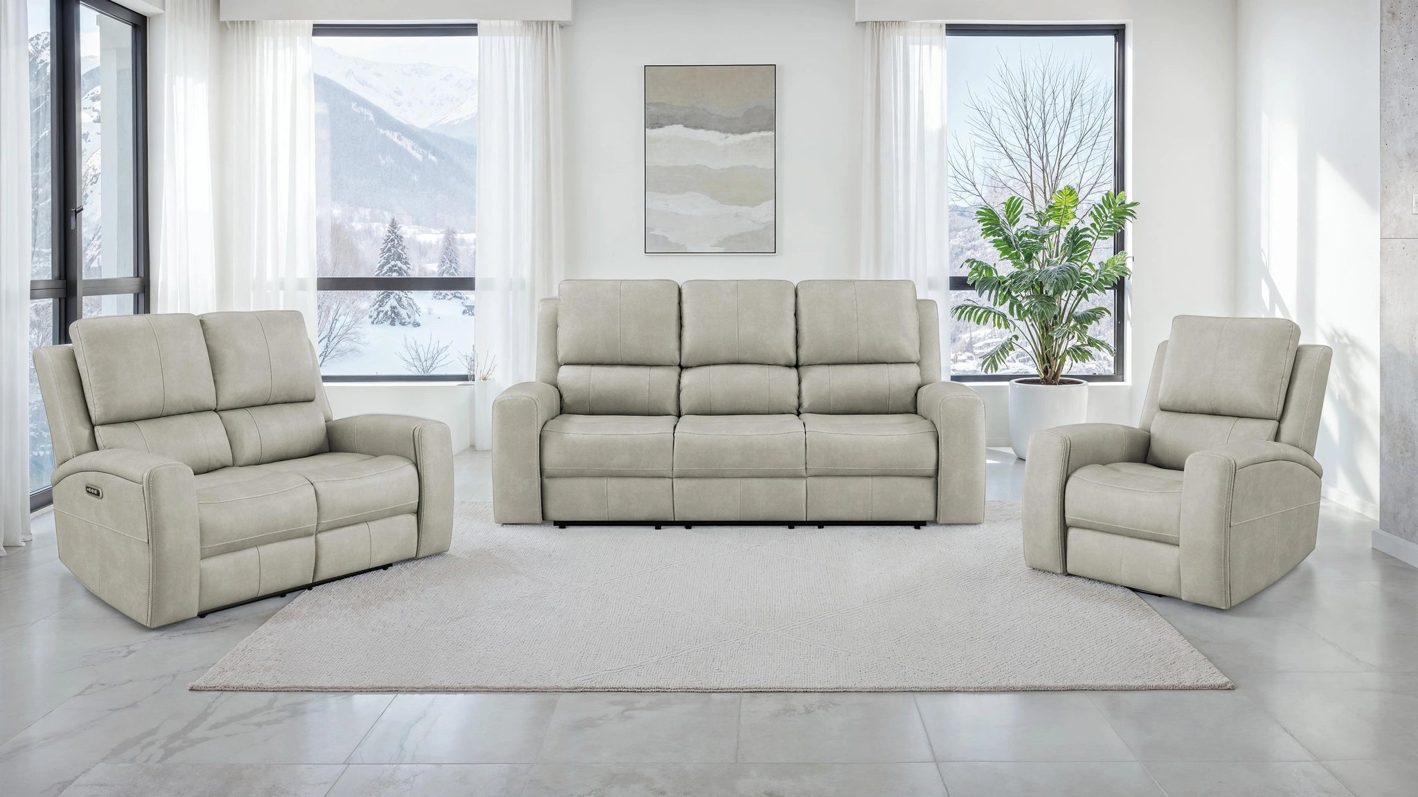 Brickston Triple Power Swivel Glider Recliner