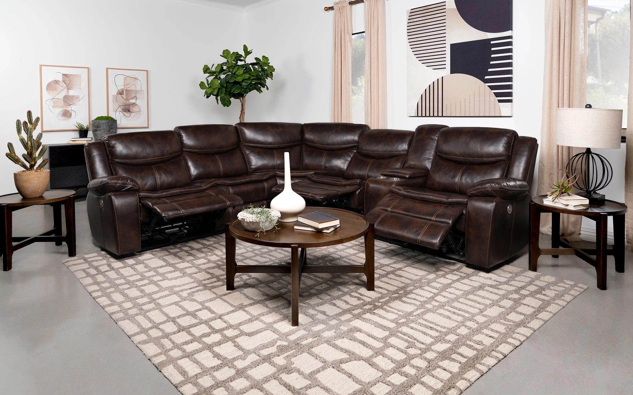 Sycamore Power Reclining Sectional Sofa