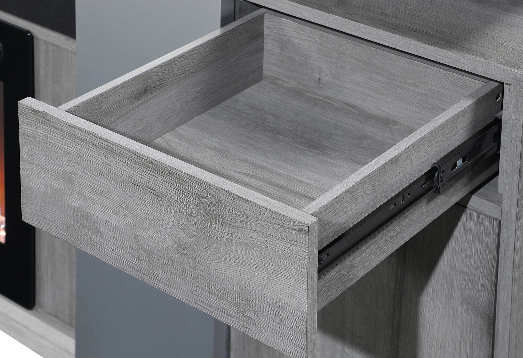 Zoro Grey 76" Entertainment Unit with Bluetooth Speaker