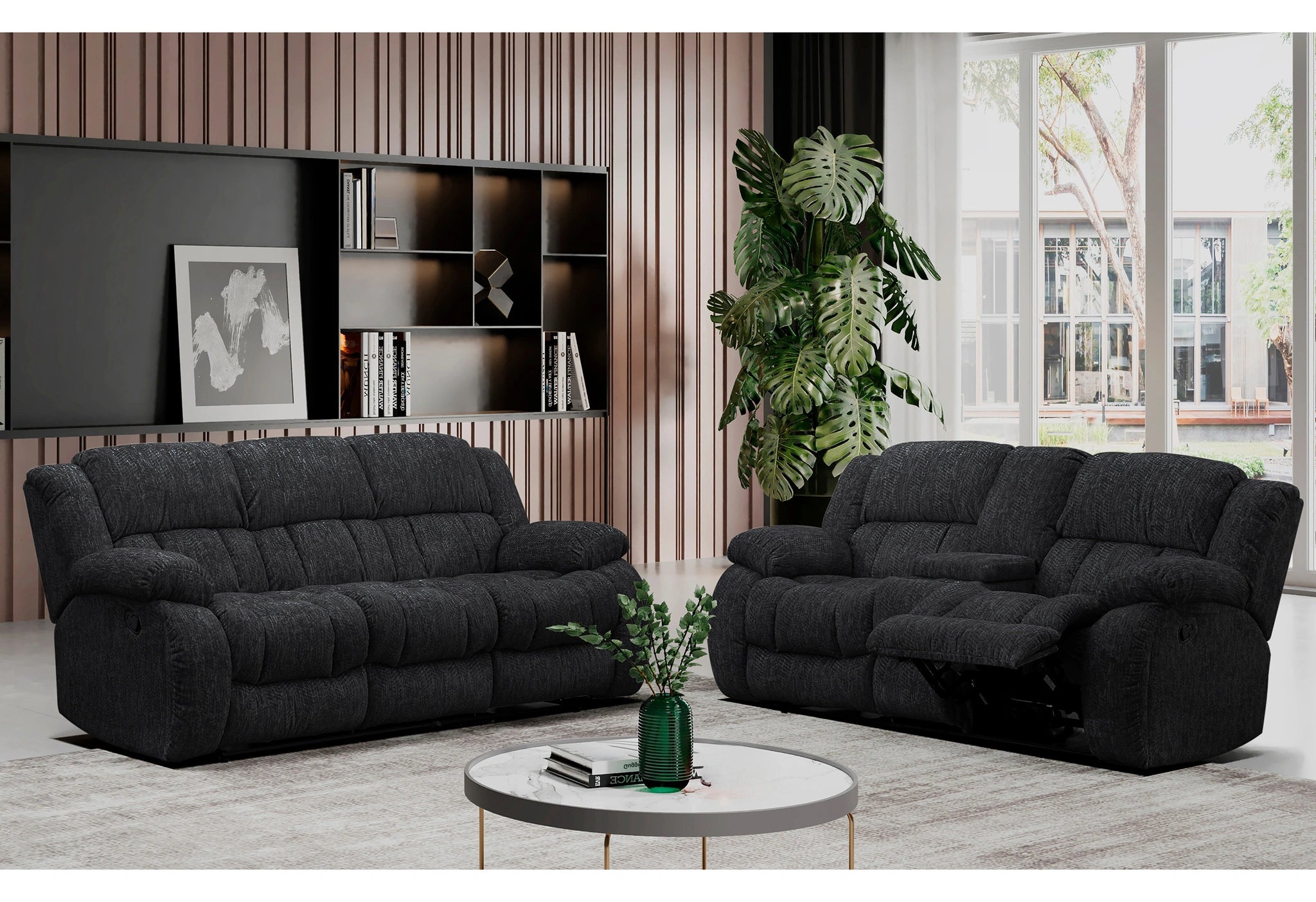 U250 Reclining Sofa/Console Reclining Loveseat