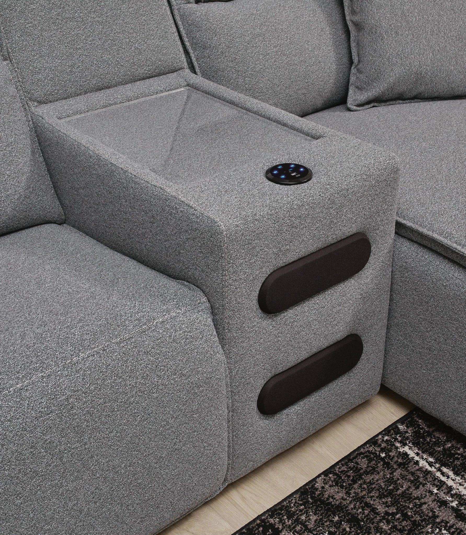 Modmax II Power Reclining Sectional with Audio Console