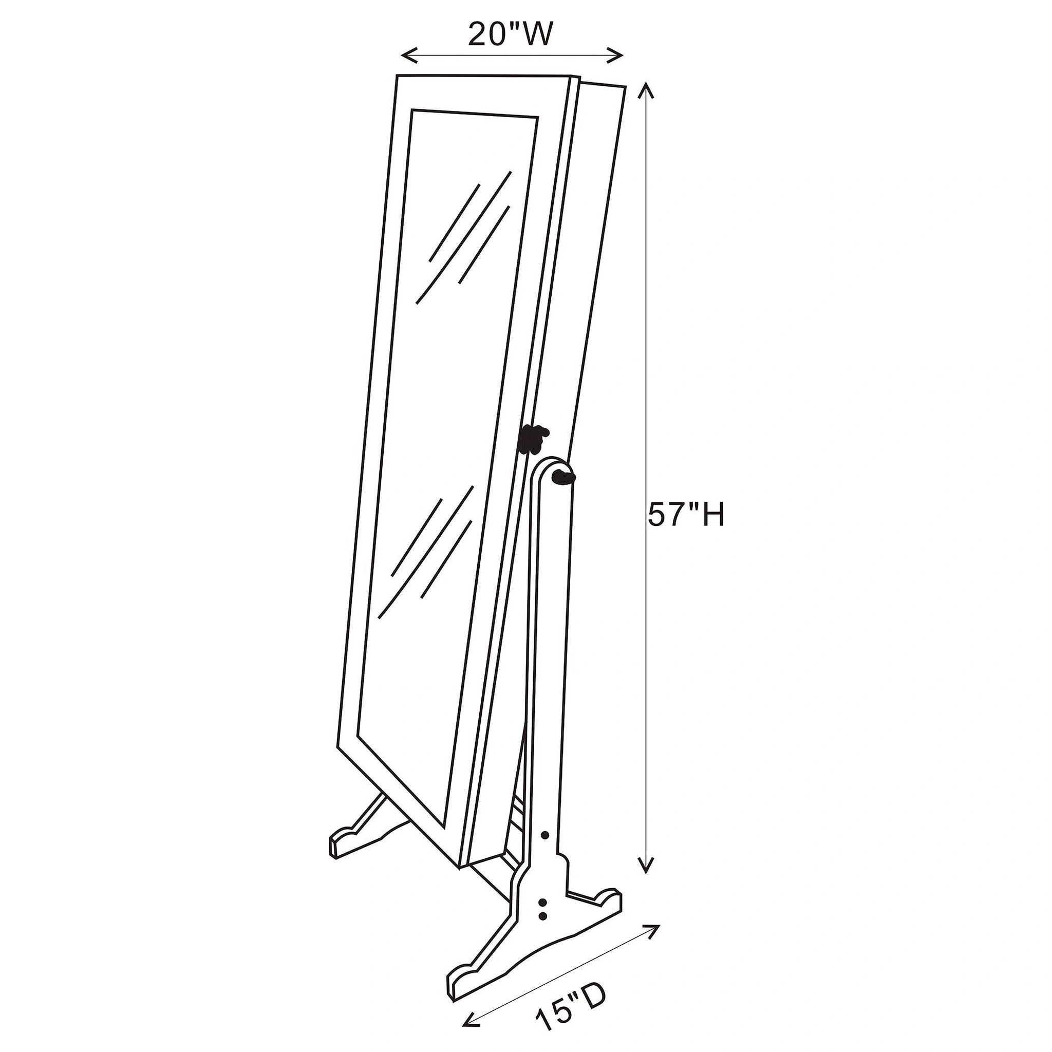 Tutuola Jewelry Cheval Mirror