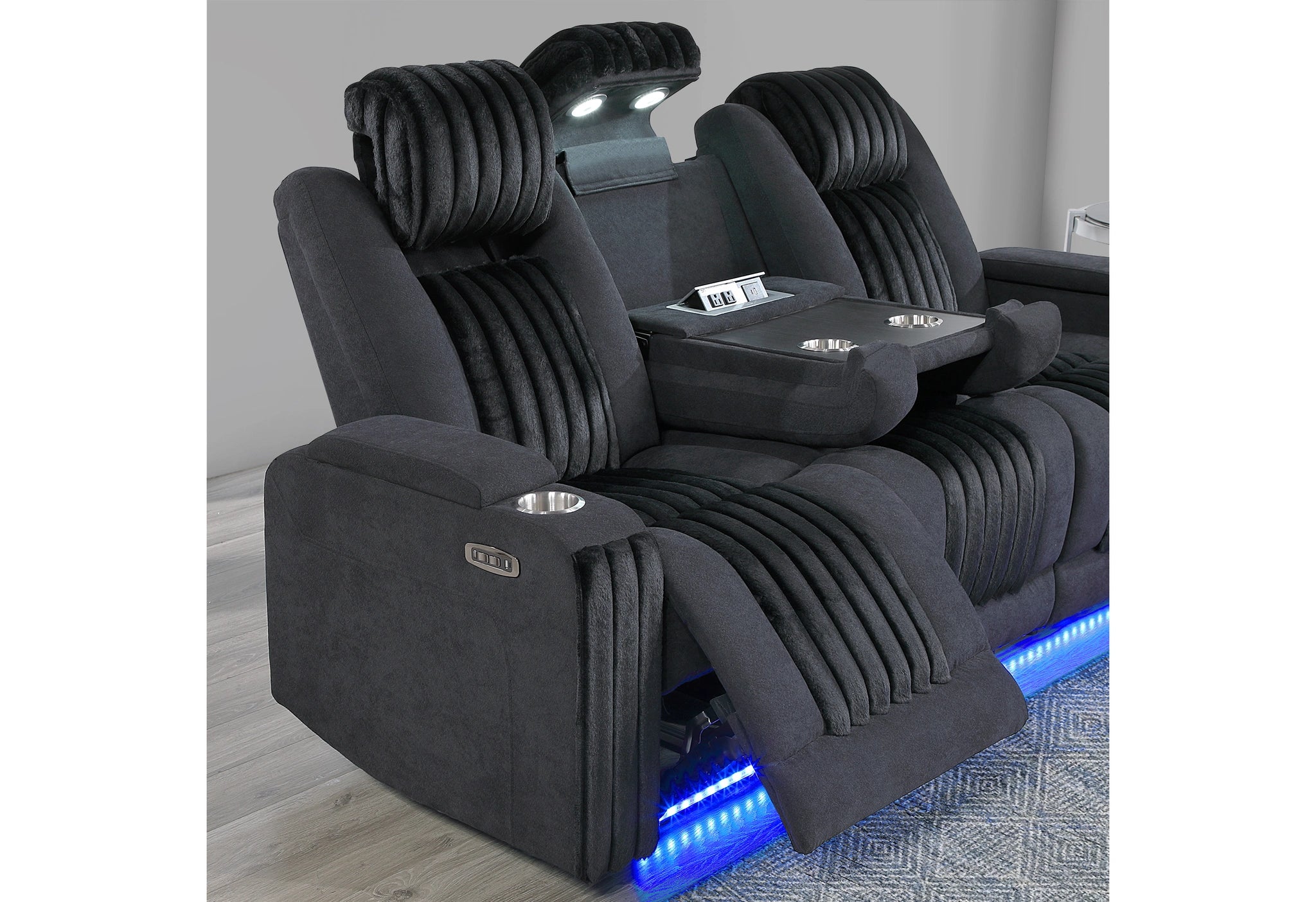U8000 Pwr Rec Sofa/Pwr Con Rec Loveseat/Pwr Recliner with PHR
