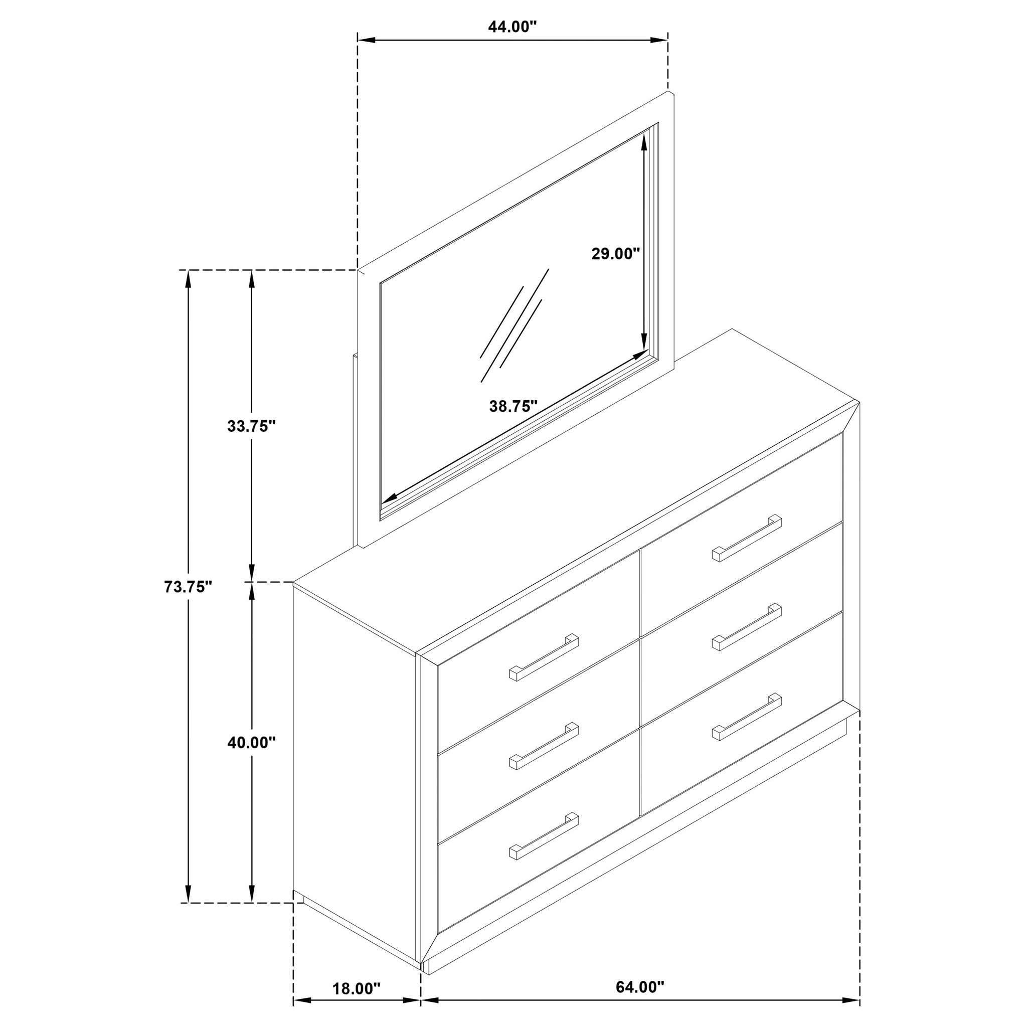 Kenora Dresser with Mirror