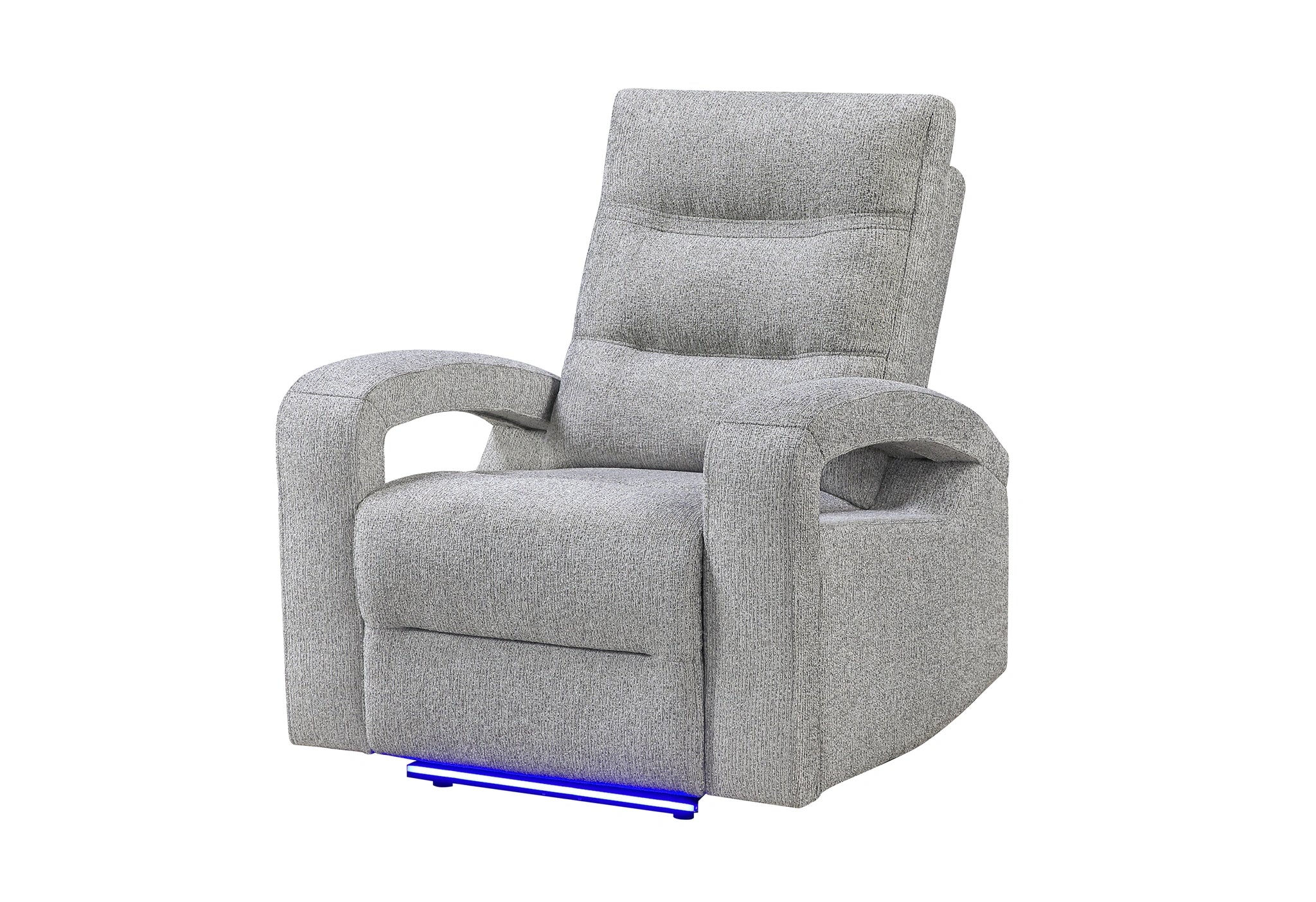 U6611 Grey 15 Power Recliner with LED