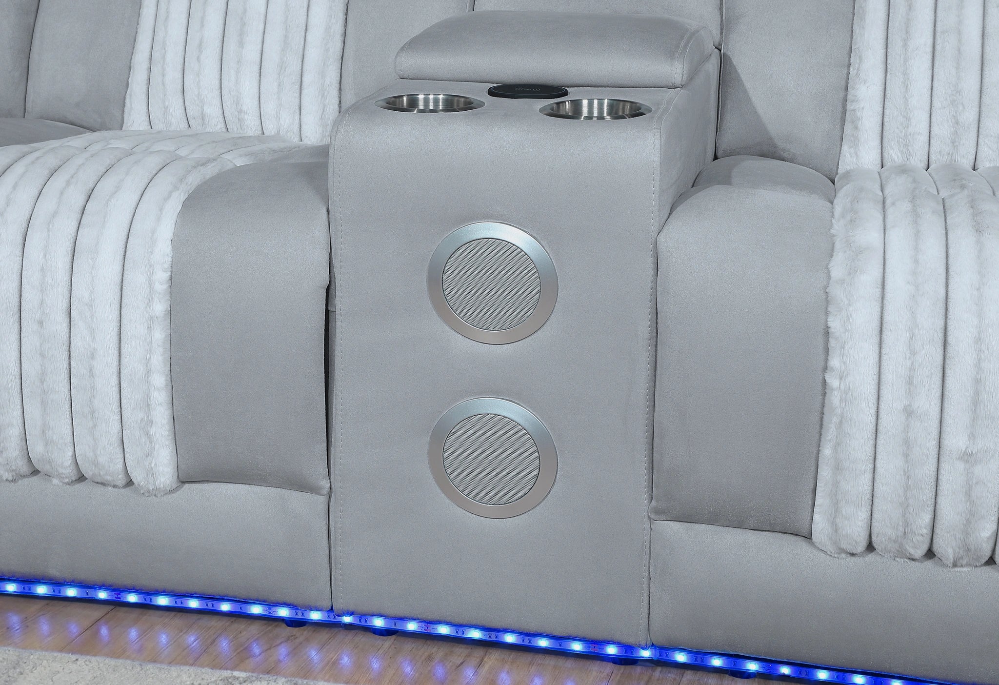 U8000 Grey P2 Sectional with LED