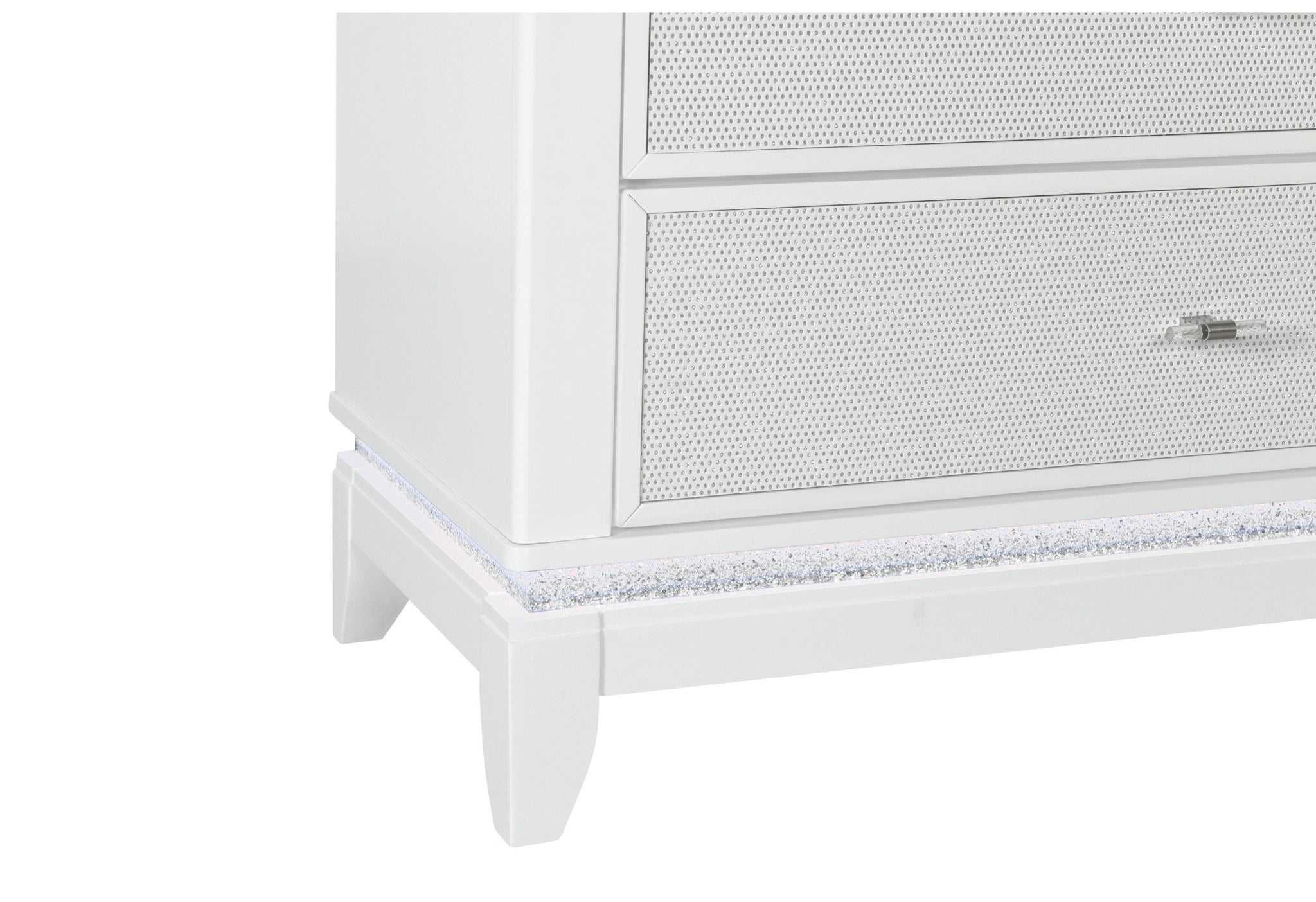 Alina White Dresser with LED