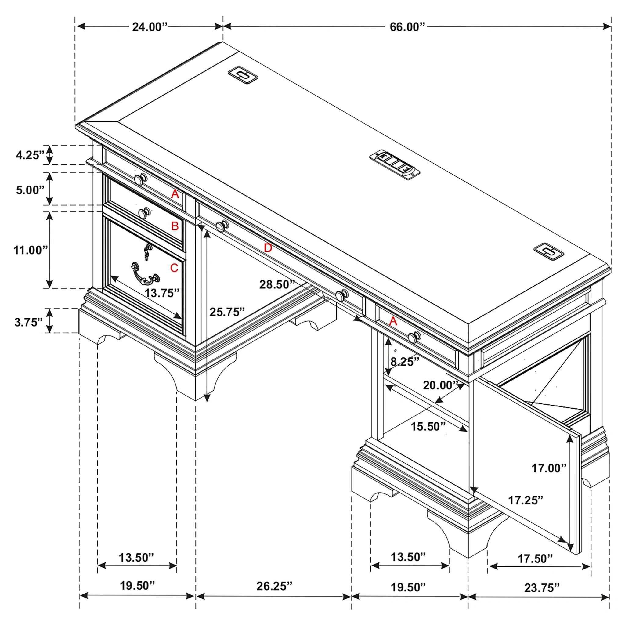 Hartshill Credenza Desk