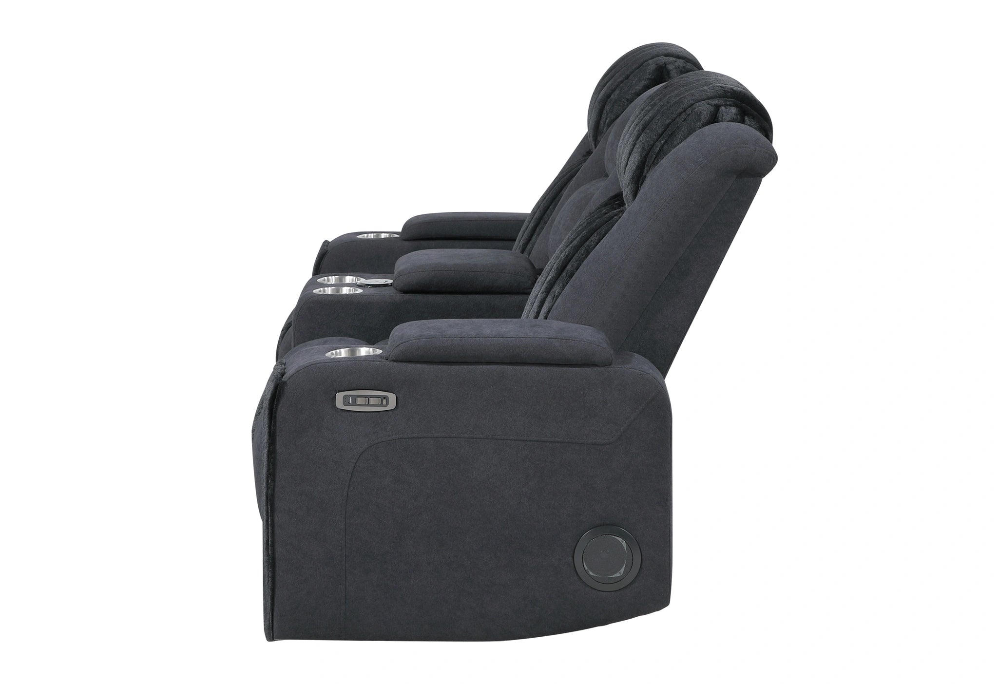 U8000 Pwr Console Rec Loveseat with PHR, LED and Speaker