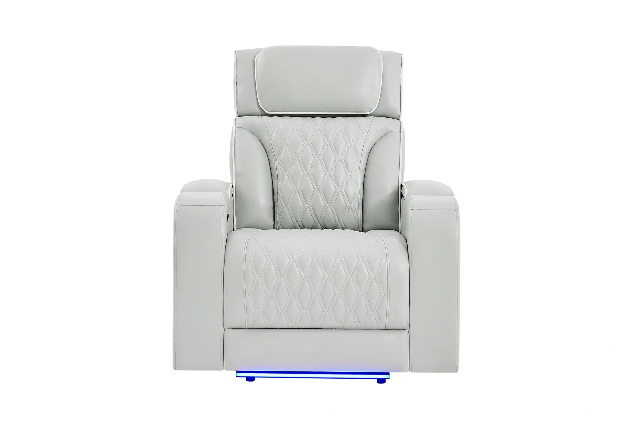 U8611 Blanche Power Recliner with Power Headrest and LED