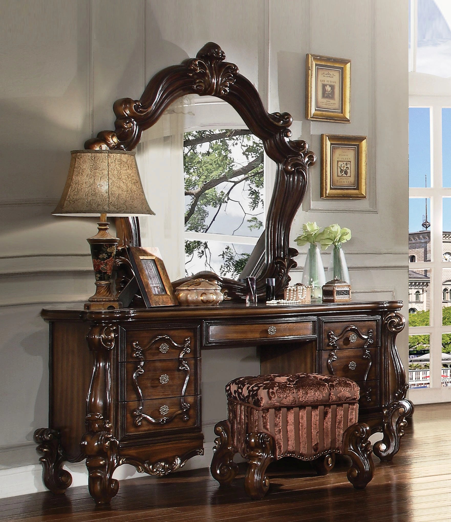 Versailles Cherry Oak Mirror