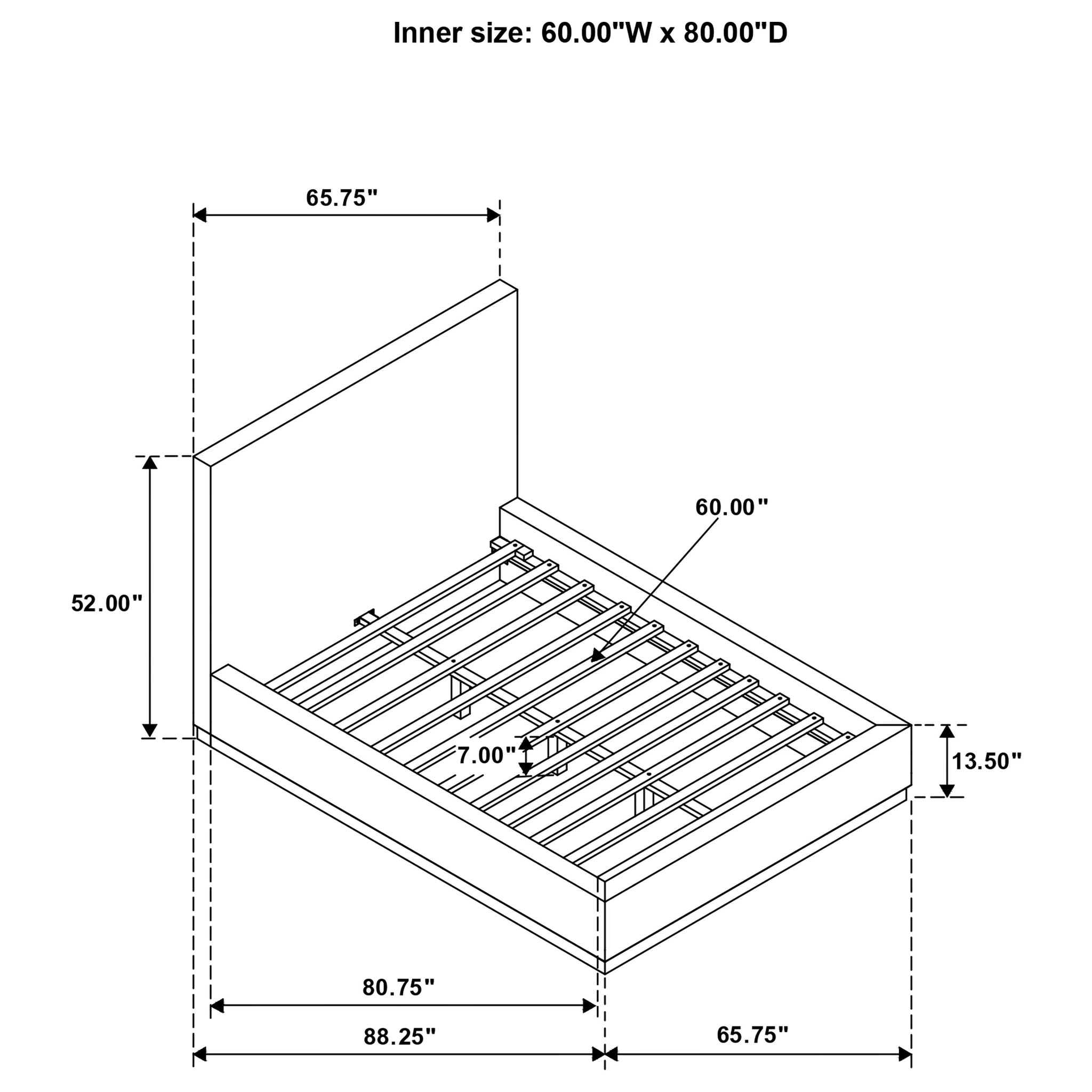 Knox Panel Platform Bed