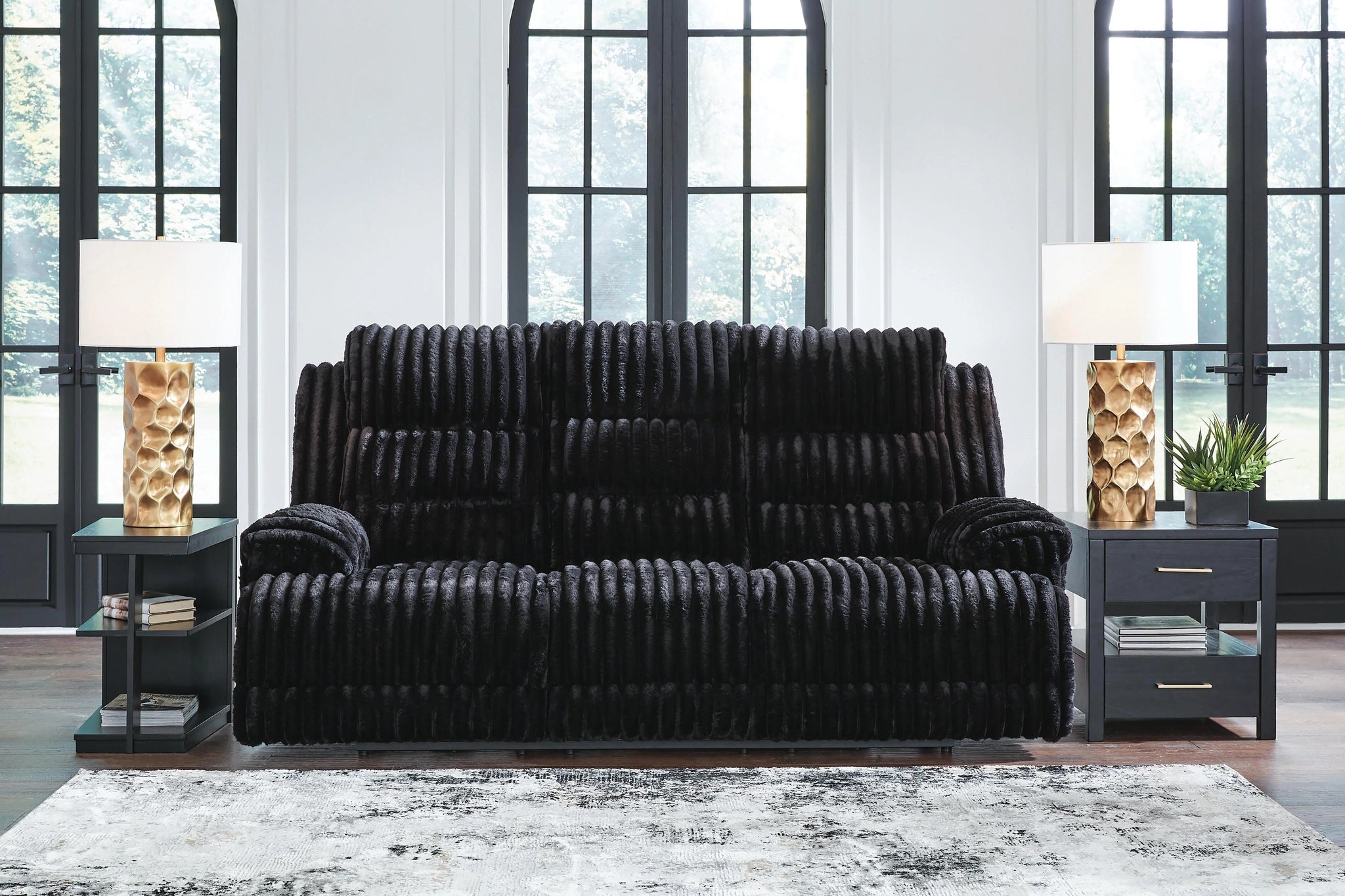 Rhine Falls Power Reclining Sofa with Drop Down Table