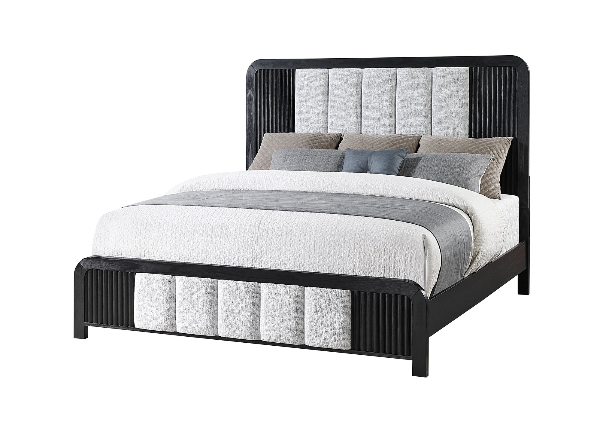Beckett White/Black Bed
