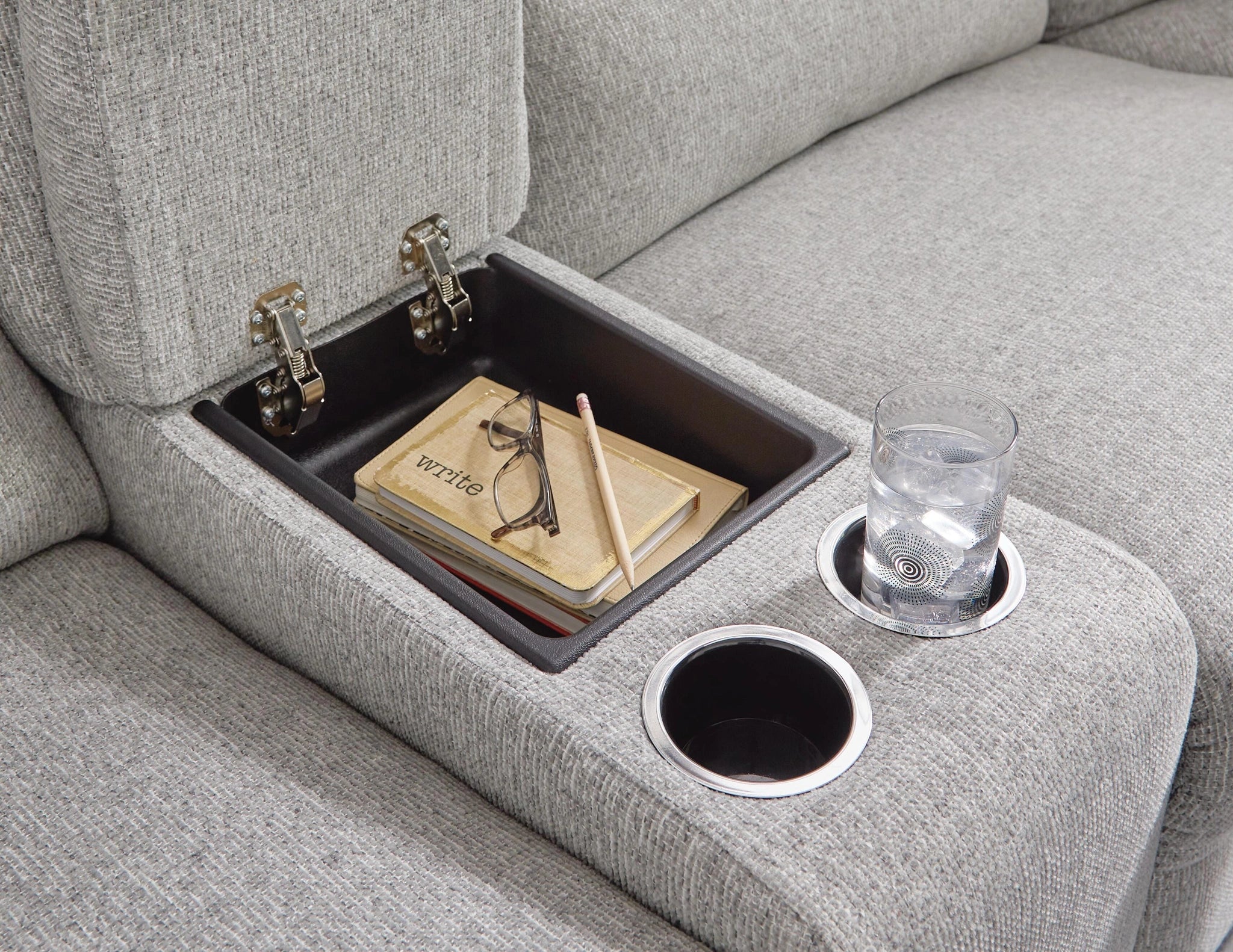 Acklen Place Power Sectional Reclining Sofa with Storage Console