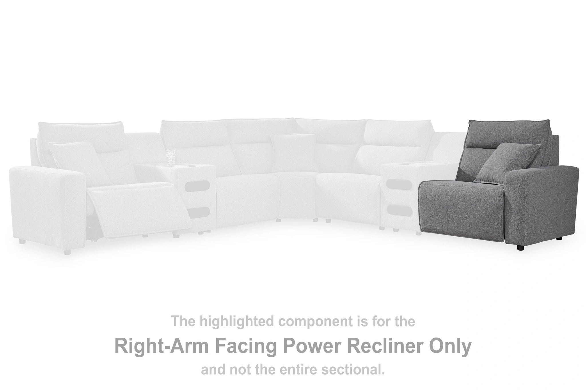 Modmax II Reclining Sectional with Chaise and Audio Console