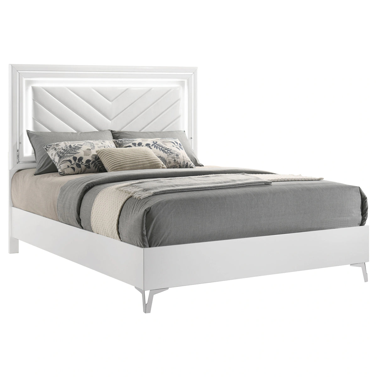 Cassia Panel Bed with LED Lighting